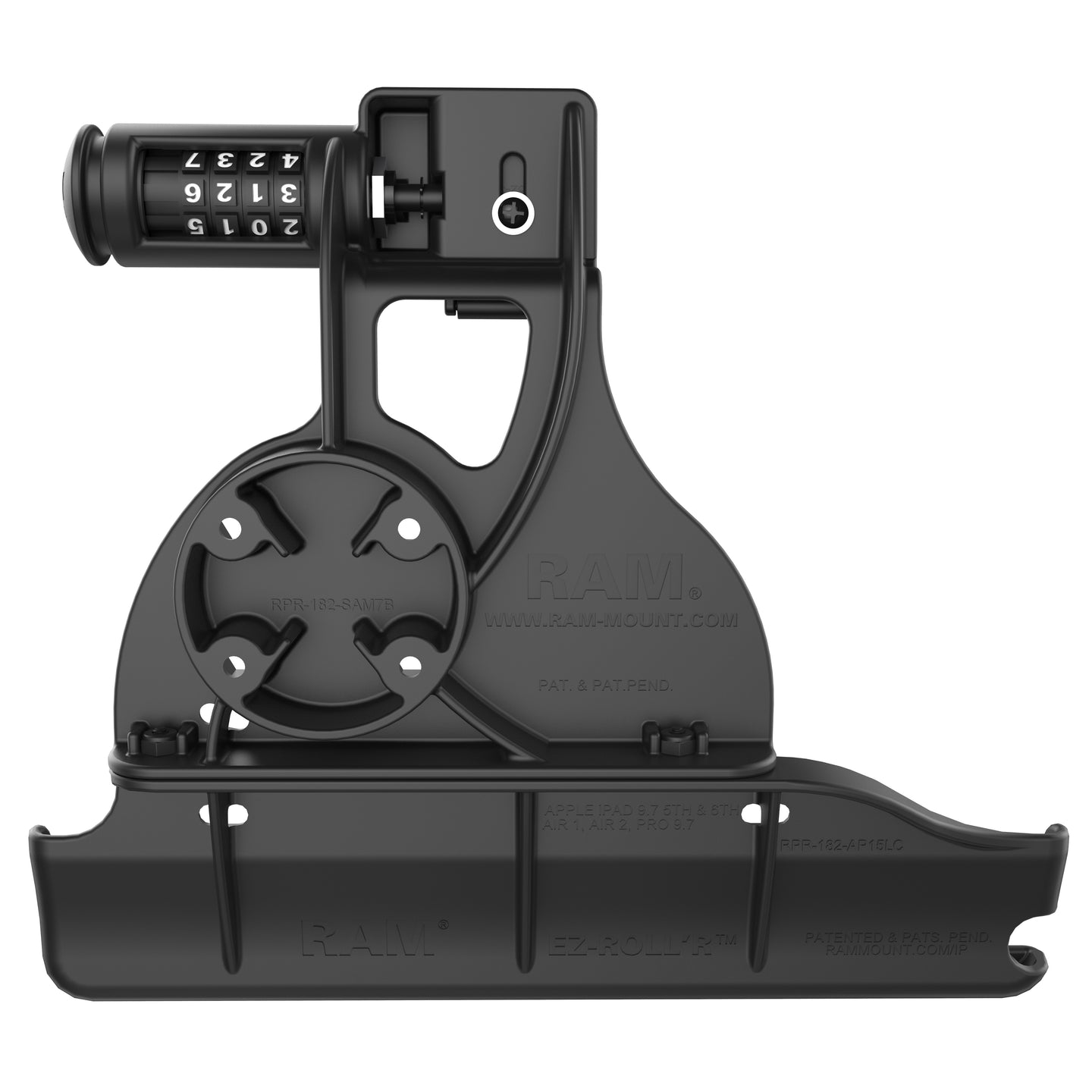 RAM® EZ-Roll'r™ Combo Locking Holder for iPad 6th Gen, Air 2 + More (RAM-HOL-AP15CLU)