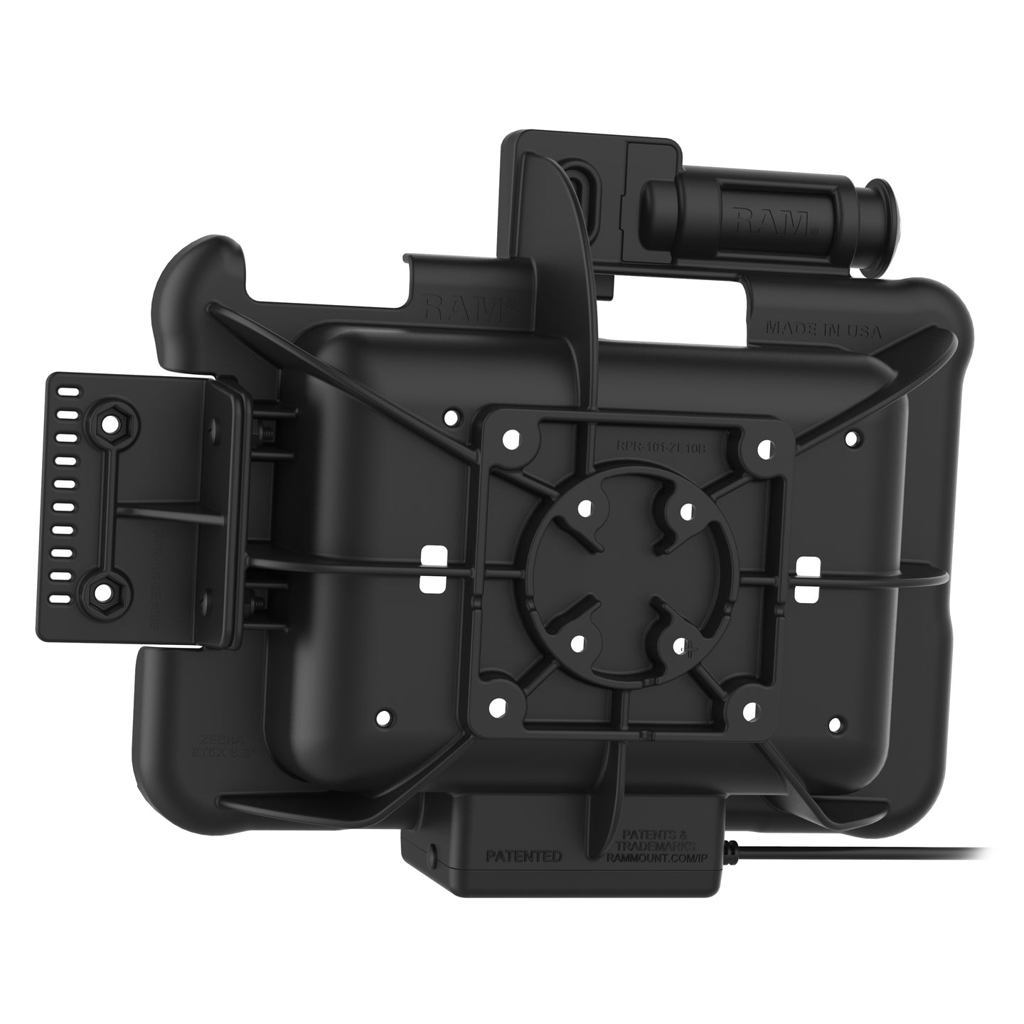 GDS® Key Locking Powered Dock for Zebra ET5x 8.3" & 8.4" Series (RAM-HOL-ZE10PKLU)