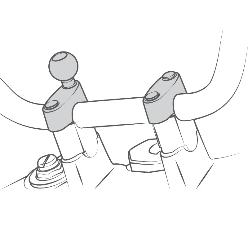 RAM Motorcycle Handlebar Clamp Base (RAM-B-367U)