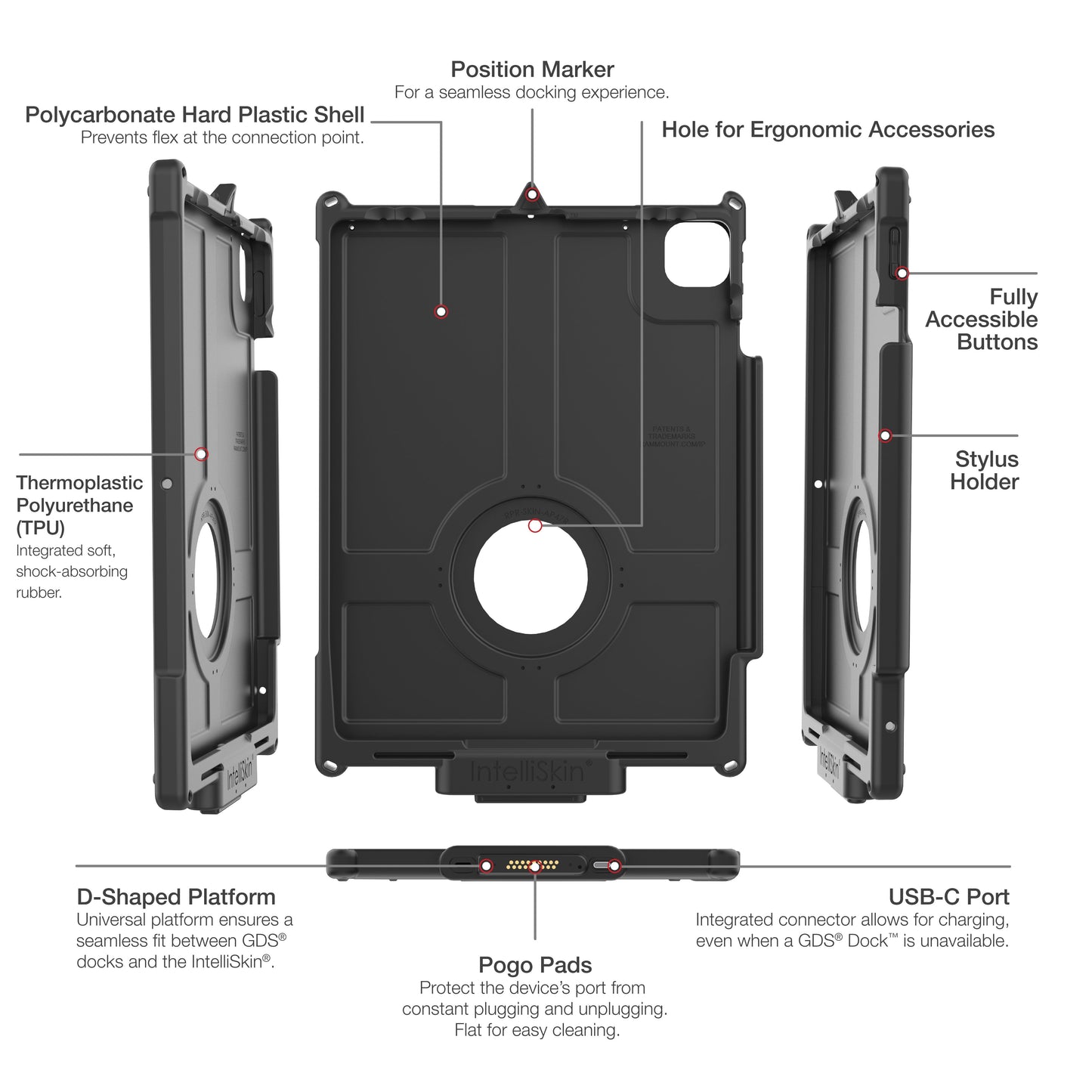IntelliSkin® Next Gen for iPad Air 13 (M2 & M3) (RAM-GDS-SKIN-AP47-NG)
