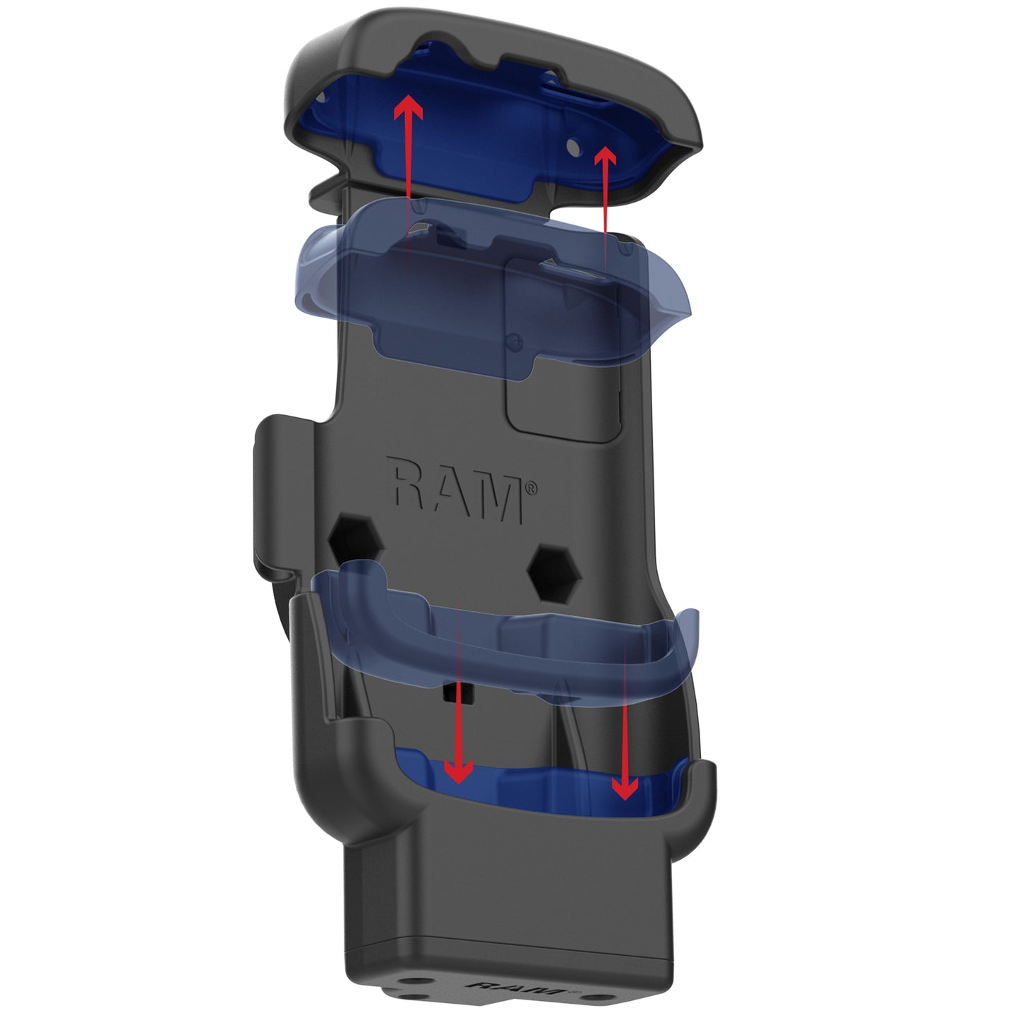 RAM® Locking Form-Fit Holder for Zebra TC22 & TC27 without Boot (RAM-HOL-ZE24L-1U)