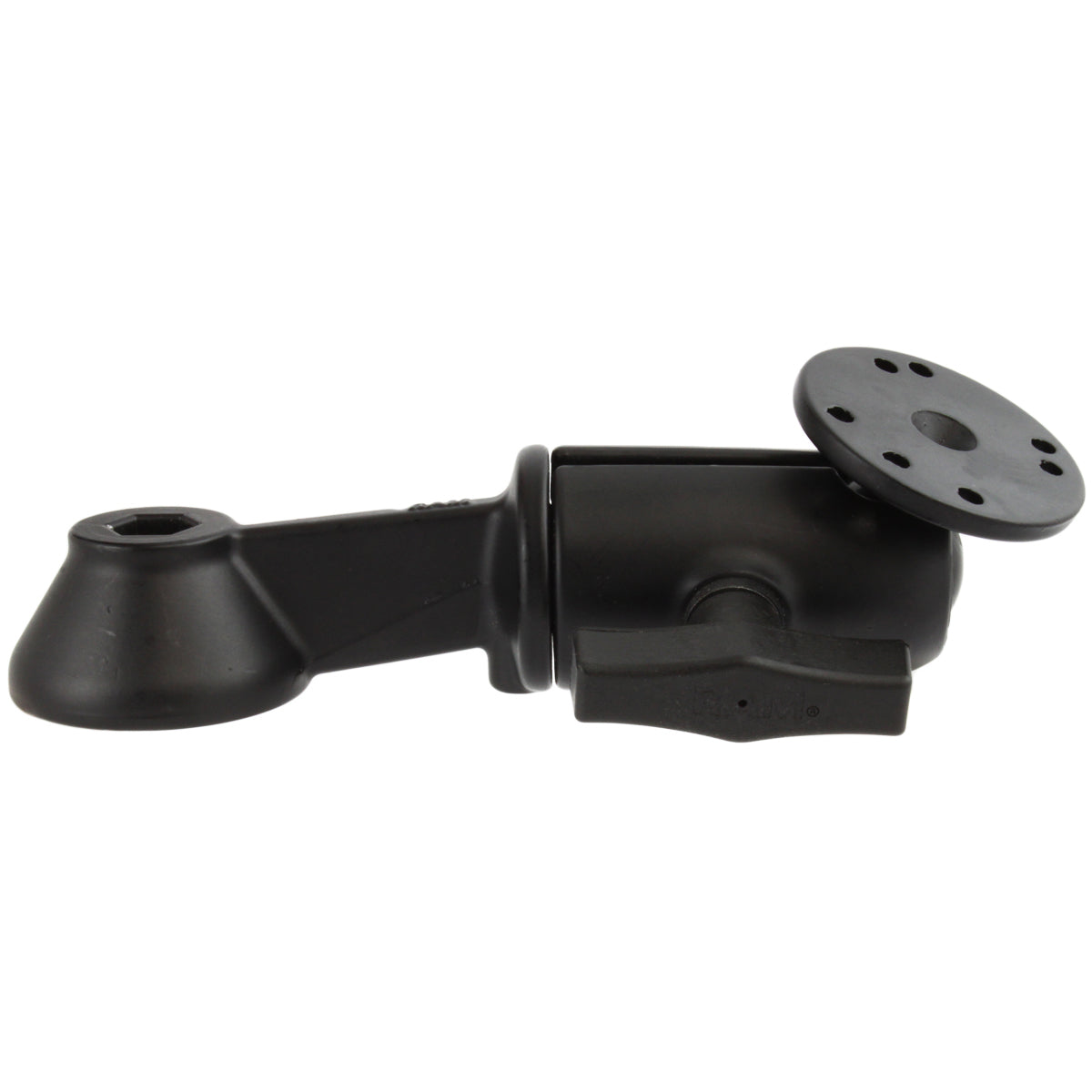 RAM® 6" Single Swing Arm with Round Plate (RAM-VB-110-5-DIS1U)