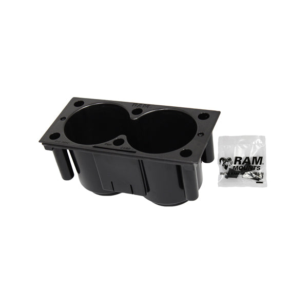 RAM-FP-CUP1F Tough-Box Console Dual Drink Cup | Mounts NZ | RAM Mounts New Zealand