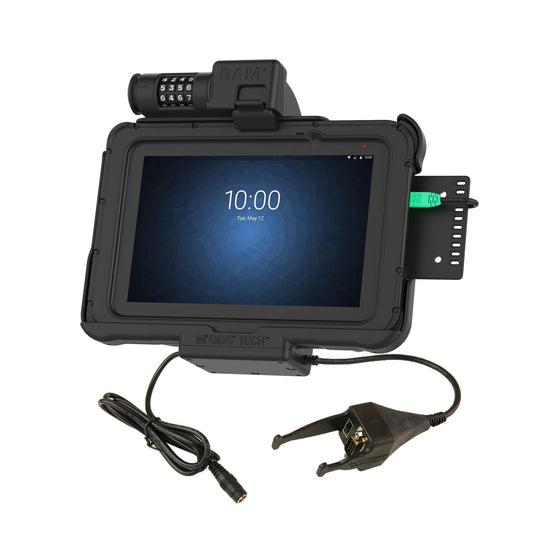GDS® Combo Locking Power + Data & DB9 Dock for Zebra ET5x 8.3" & 8.4" (RAM-HOL-ZE10PDCL-DB9U)