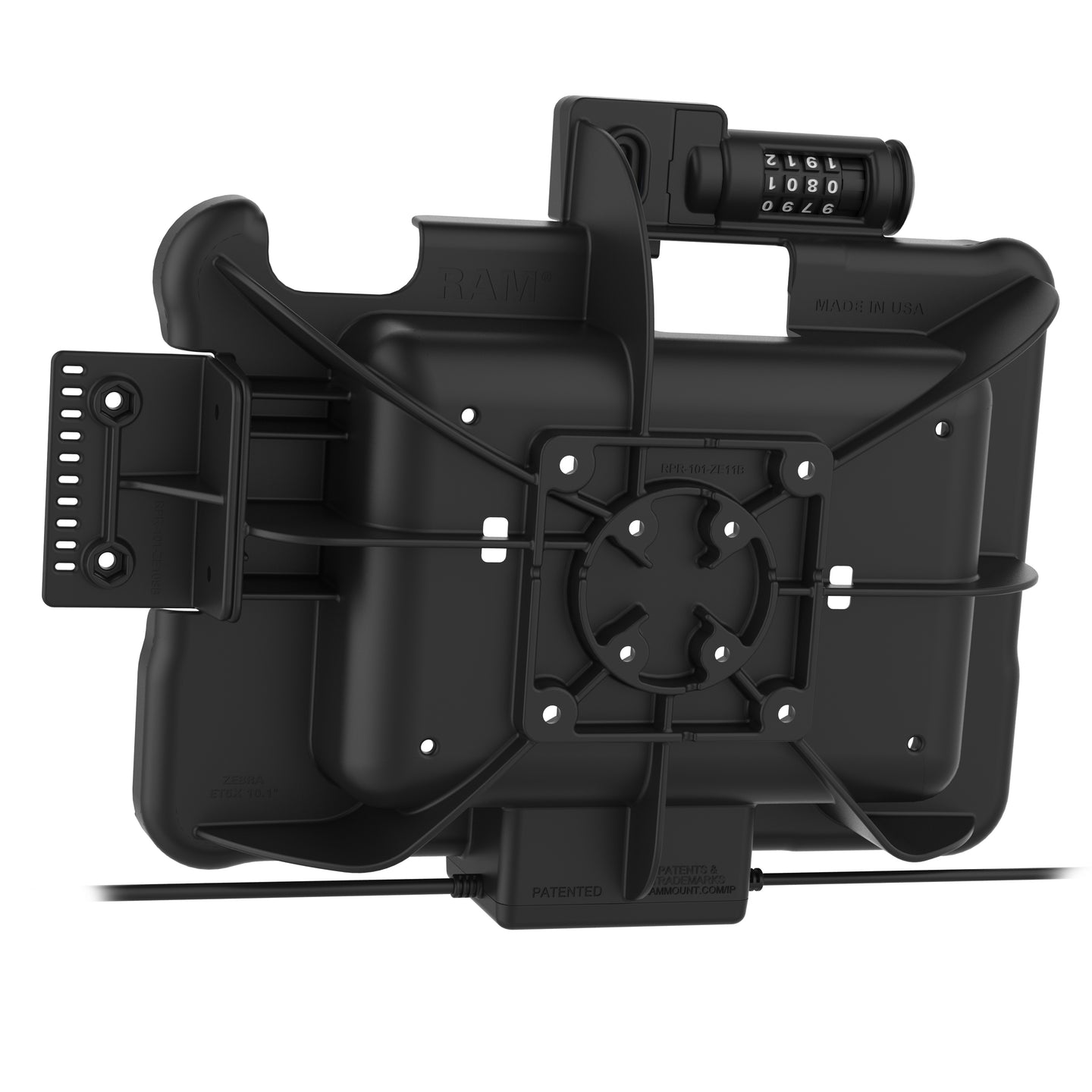 GDS® Combo Locking Power + Data Dock for Zebra ET5x 10.1" Series (RAM-HOL-ZE11PDCLU)