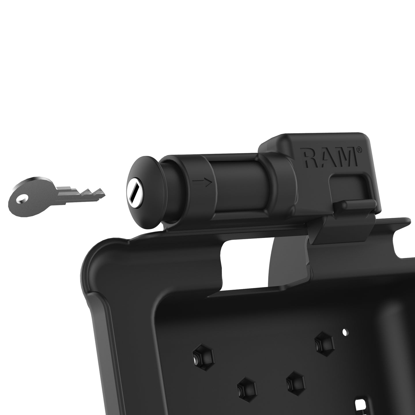 GDS® Key Locking Power + Data Dock for Zebra ET5x 8.3" & 8.4" Series (RAM-HOL-ZE10PDKLU)