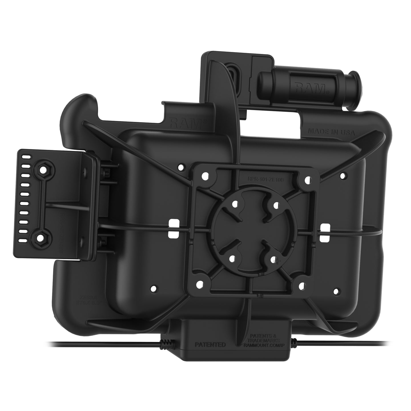 GDS® Key Locking Power + Data Dock for Zebra ET5x 8.3" & 8.4" Series (RAM-HOL-ZE10PDKLU)