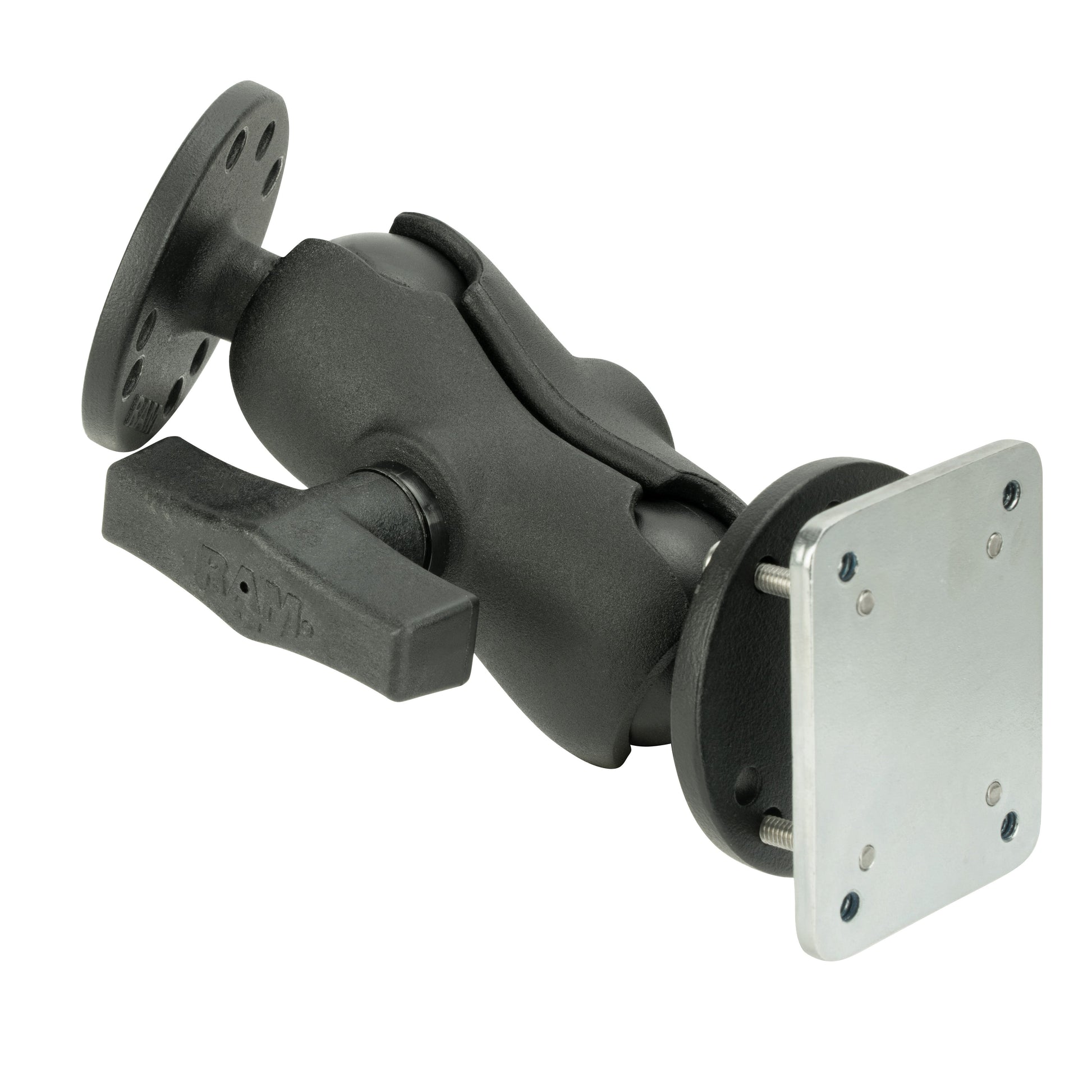 RAM® Drill-Down Dashboard Mount with Backing Plate - C Size Short (RAM-101-B-225B2U)