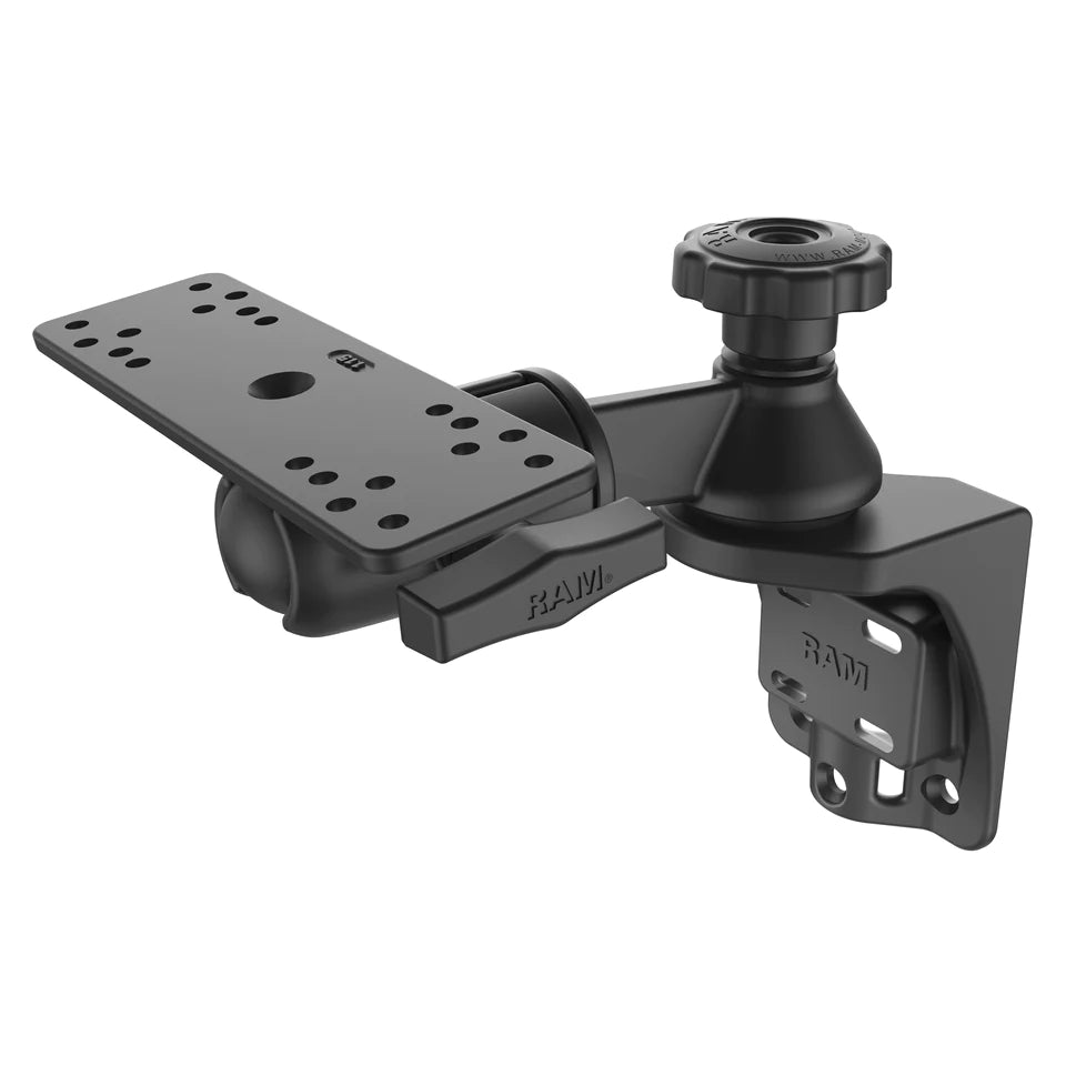 RAM Single 6" Swing Arm with 6.25" X 2" Rectangle Base and Vertical Mounting Base (RAM-109VSB)