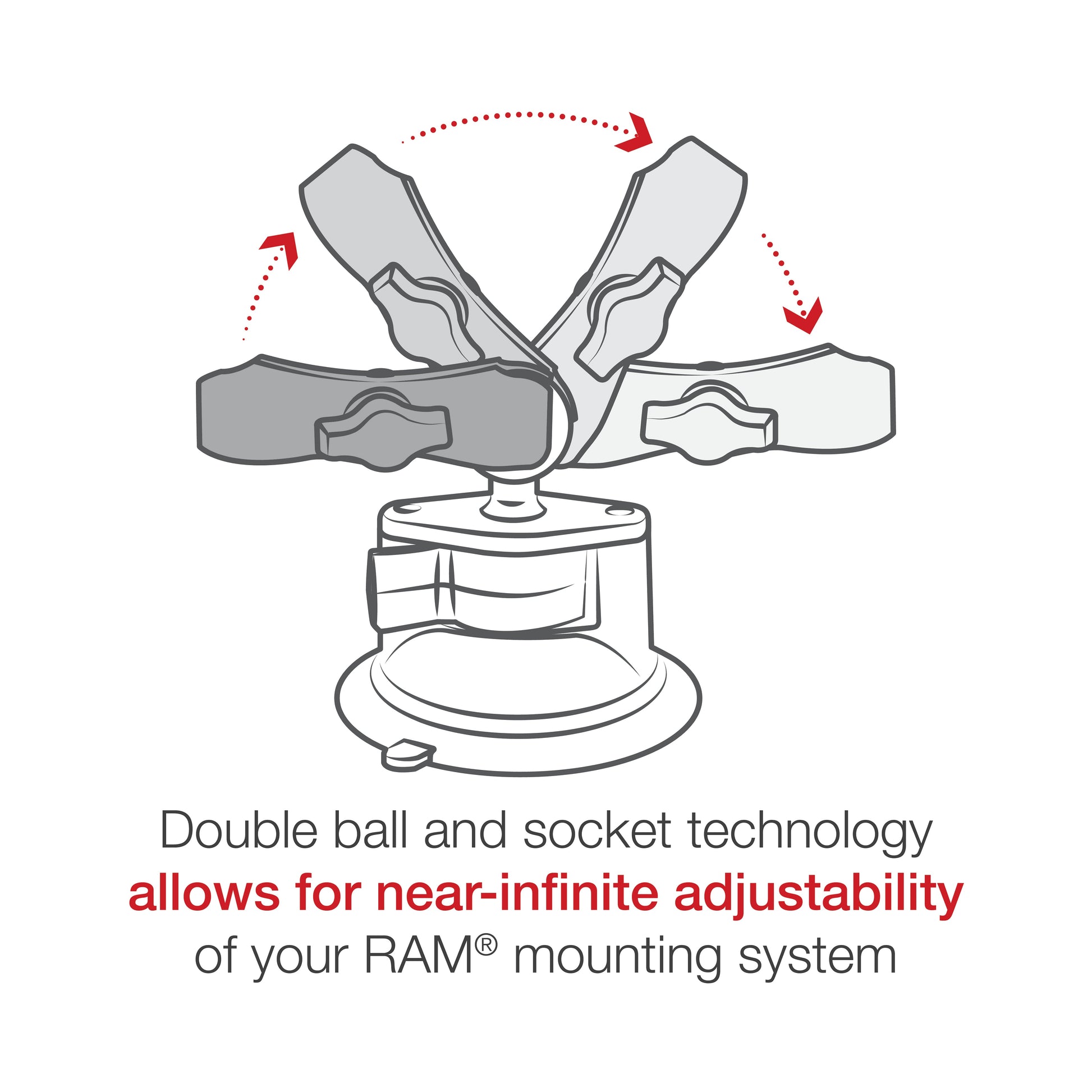 RAM® X-Grip® with RAM® Twist-Lock™ Suction Cup Mount for 7"-8" Tablets (RAM-B-166-UN8U)