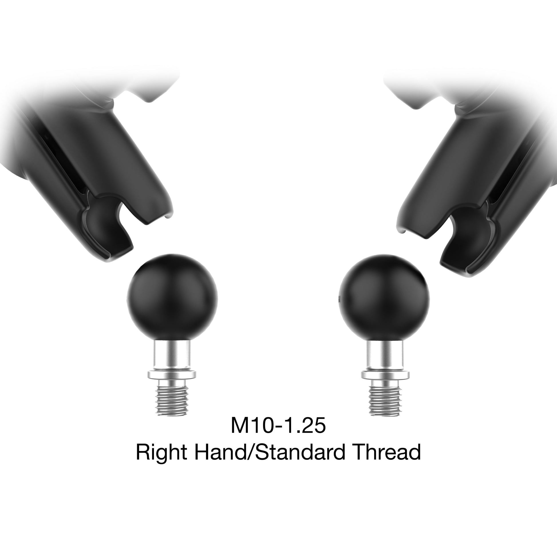 RAM® Tough-Mirror™ Kit with M10-1.25 Bases - Medium Arm (RAM-B-349-465RL)