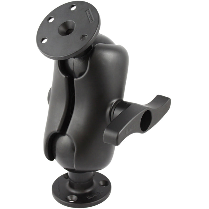 RAM® Double Ball Mount with Two Large Round Plates - E Size Short (RAM-E-101U-D)