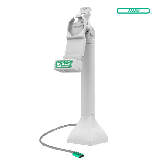 GDS® Uni-Conn™ 14" Pedestal Dock with USB-C - Gray (RAM-GDS-DOCK-D11-14-U1C-GRY)