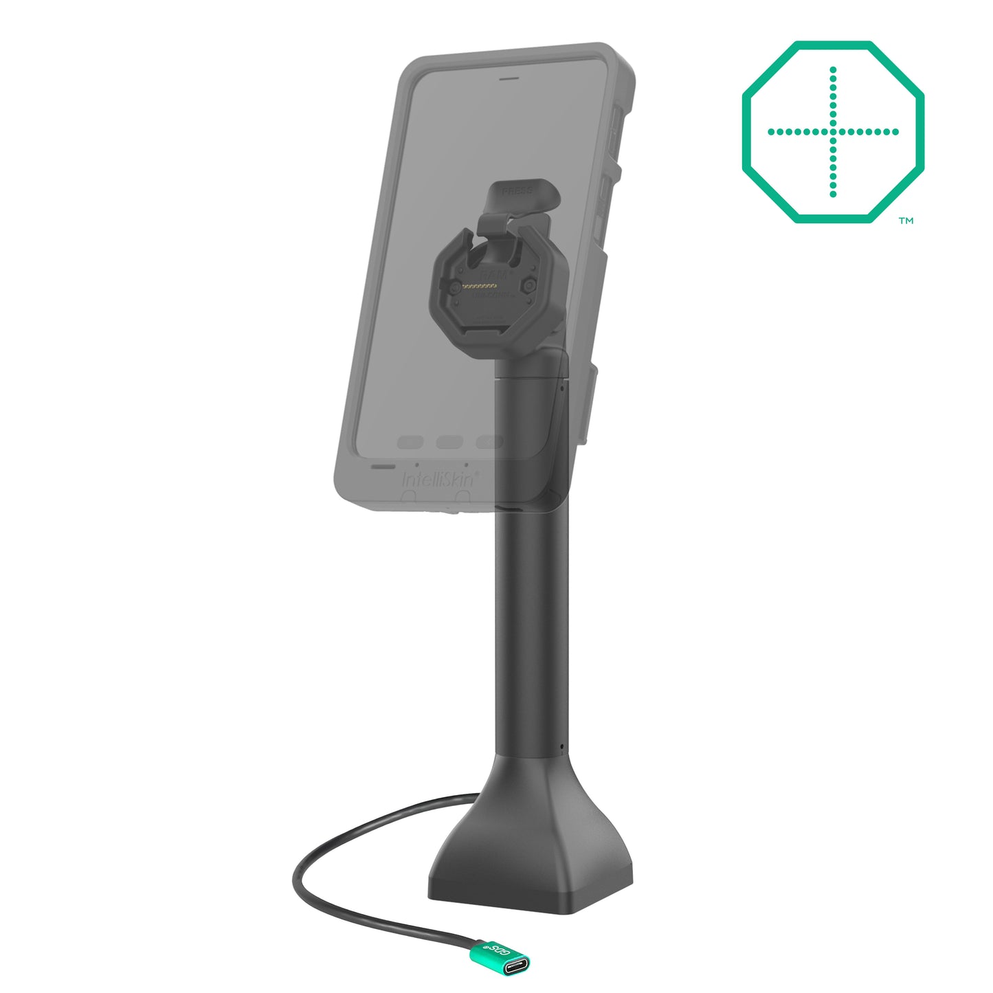 GDS® Uni-Conn™ Powered 14" Pedestal Dock with USB-C (RAM-GDS-DOCK-D11-14-U3C)