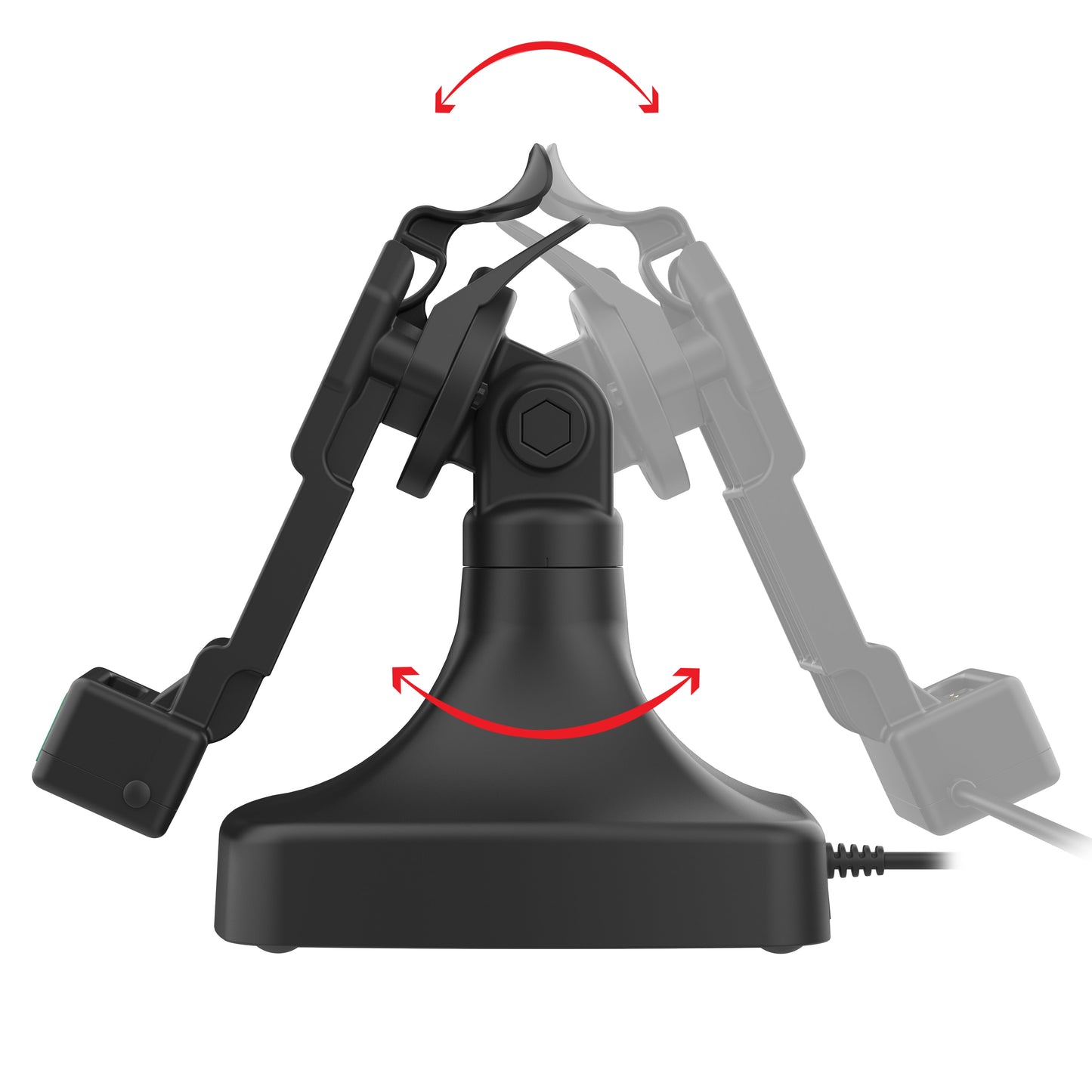 GDS® Uni-Conn™ Tilt & Swivel Dock with PoE + Data (RAM-GDS-DOCK-D14-U1E-2A)