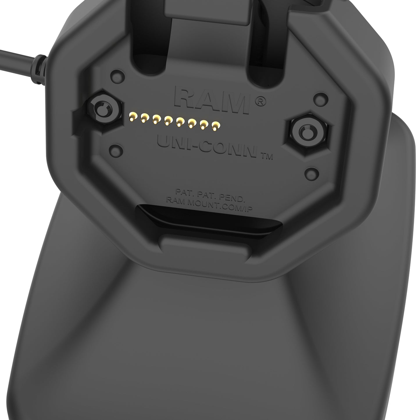 GDS® Uni-Conn™ Powered Tilt & Swivel Dock with PoE + Data (RAM-GDS-DOCK-D14-U3E-2A)
