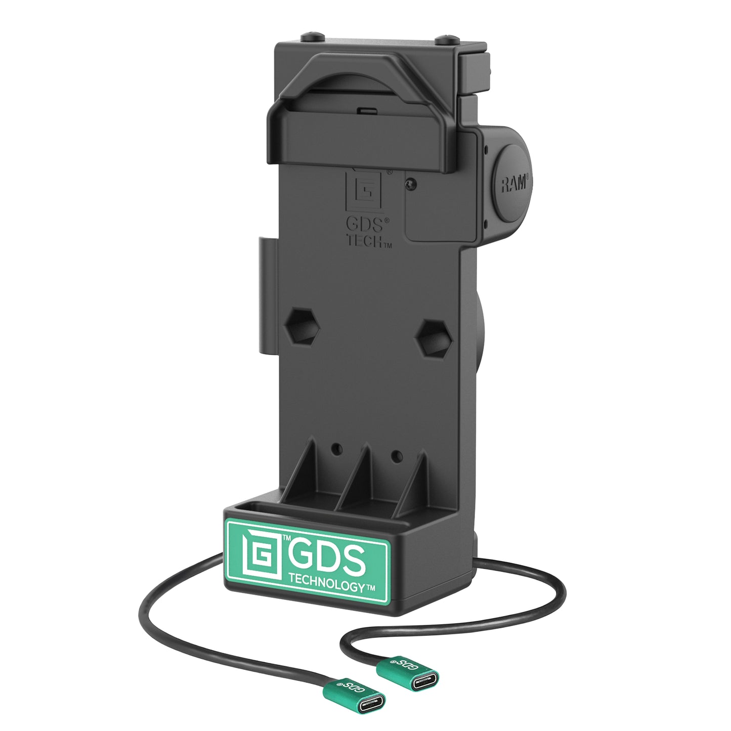GDS® Uni-Conn™ Spring Loaded Power + Single USB-C Dock (RAM-GDS-DOCK-V12-U1CP-CU)