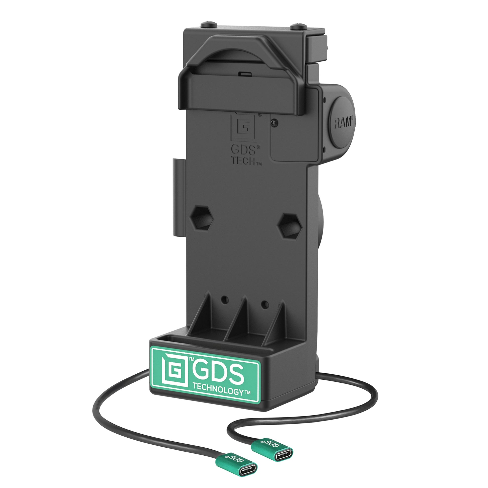 GDS® Uni-Conn™ Spring Loaded Power + Single USB-C Dock (RAM-GDS-DOCK-V12-U1CP-CU)
