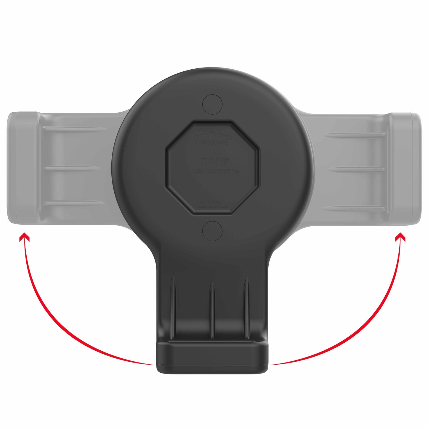 GDS® Uni-Conn™ Wall Dock with Magnetic Receiver & PoE (RAM-GDS-DOCK-W3-POE)