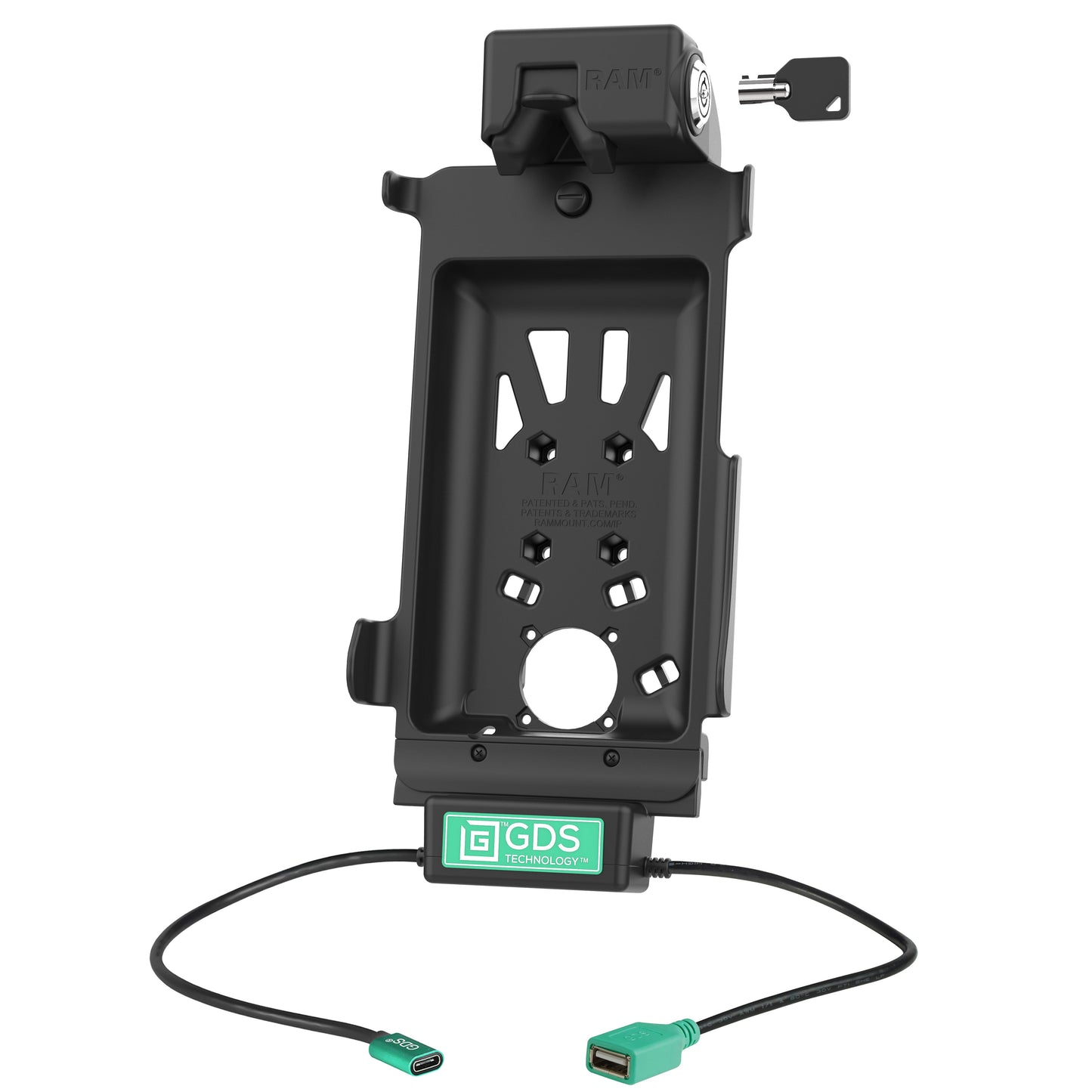 Locking GDS® Tough-Dock™ + Single USB-A for Samsung Tab Active5 & 3 (RAM-GDS-DOCKL-SAM62CDU)