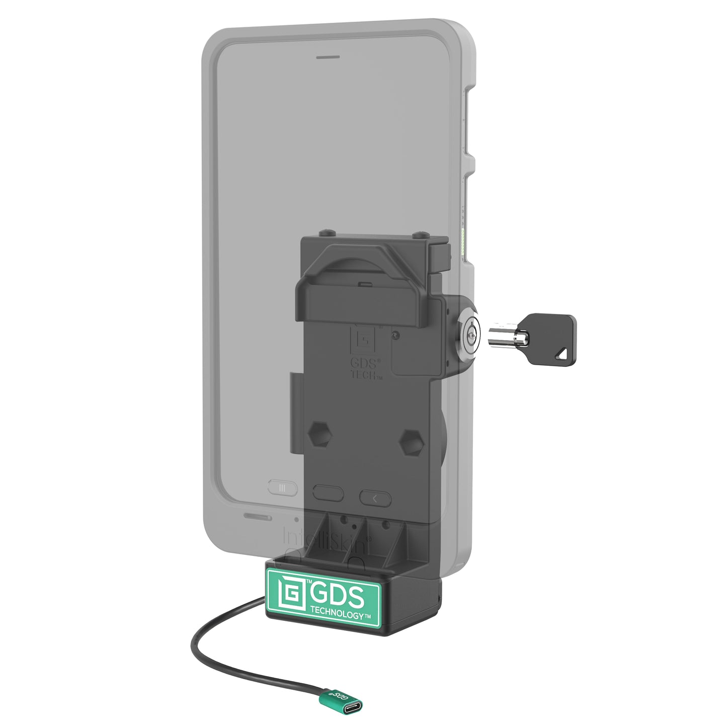 GDS® Uni-Conn™ Locking Spring Loaded Powered Dock (RAM-GDS-DOCKL-V12-U1CPU)