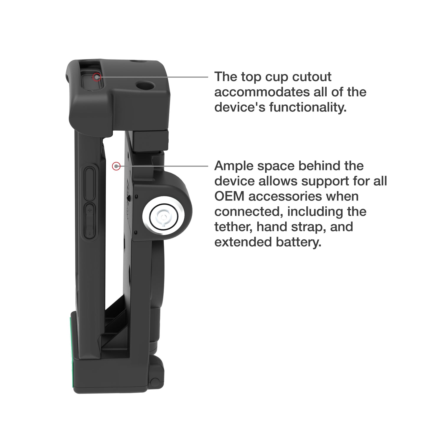 GDS® Locking Powered Dock for Zebra EC50/55 (RAM-GDS-DOCKL-V12-ZE16CPU)