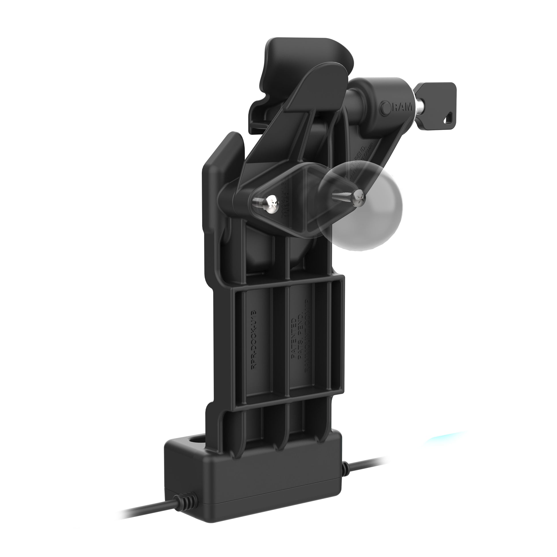 GDS® Uni-Conn™ Left Locking Power + Single USB-C Dock (RAM-GDS-DOCKLL-U1CP-CU)