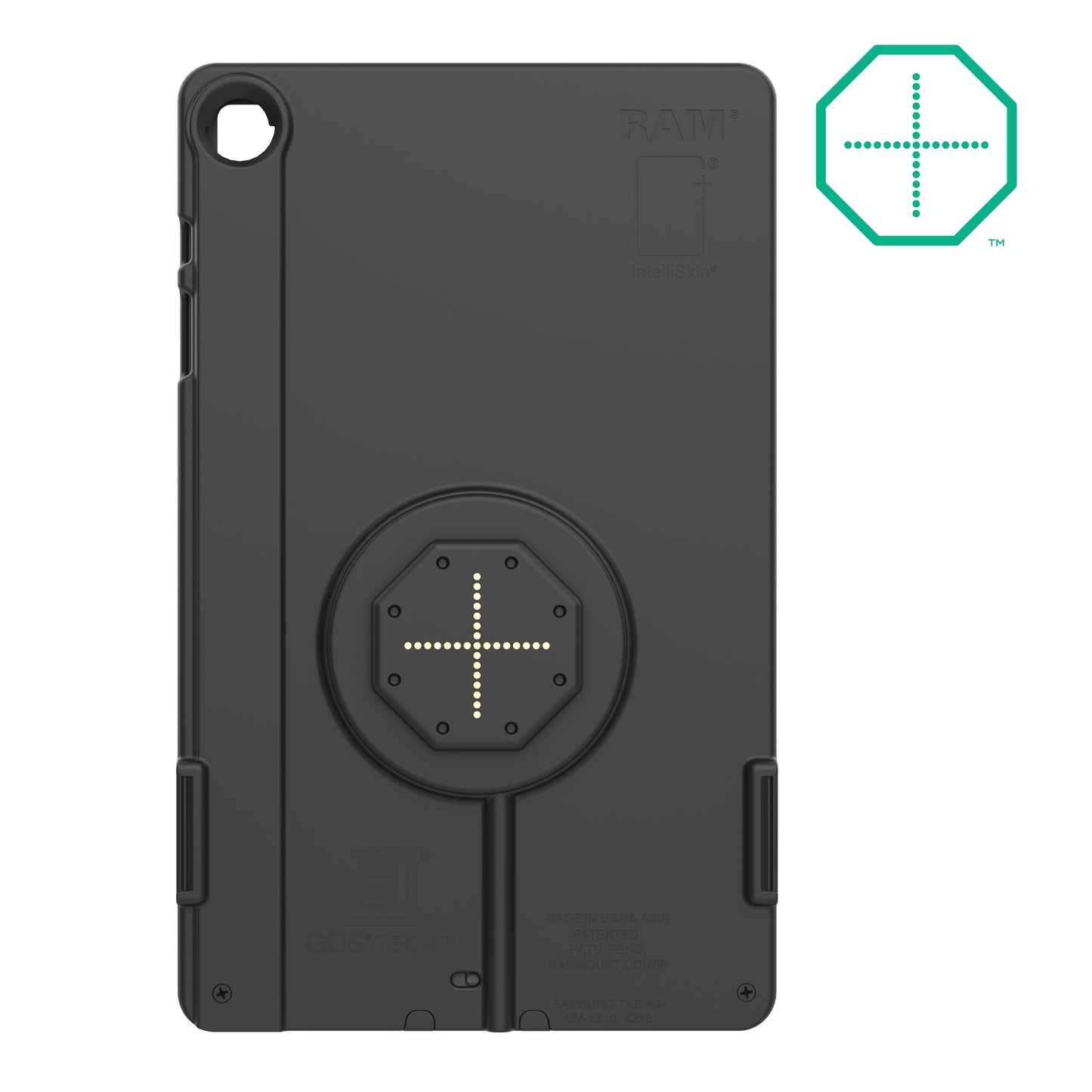 IntelliSkin® Thin-Case™ for Samsung Tab A9+ (Rear Pogo Pads) (RAM-GDS-SKIN-SAM88-TCB)