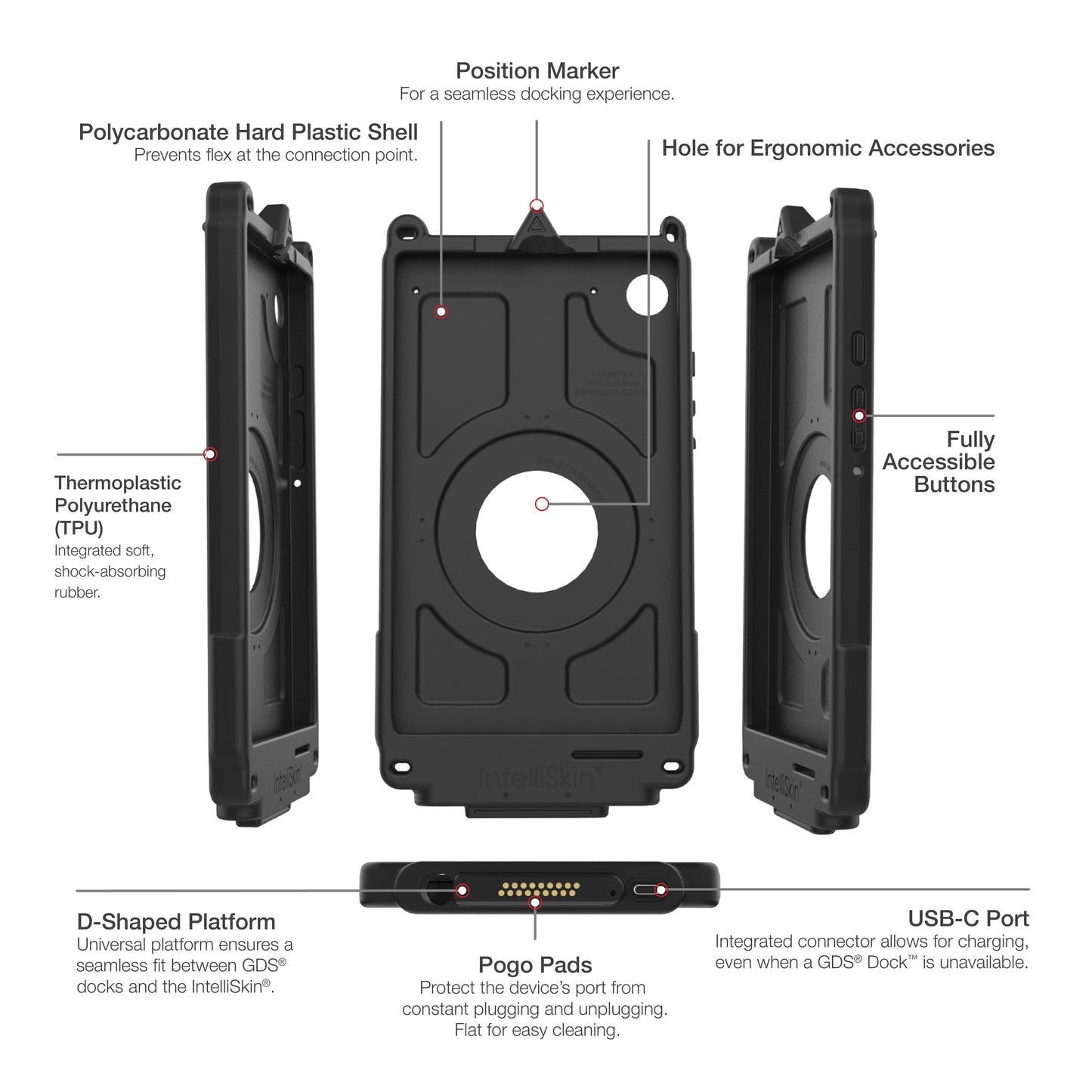 IntelliSkin® Next Gen for Samsung Tab A9 (RAM-GDS-SKIN-SAM95-NG)