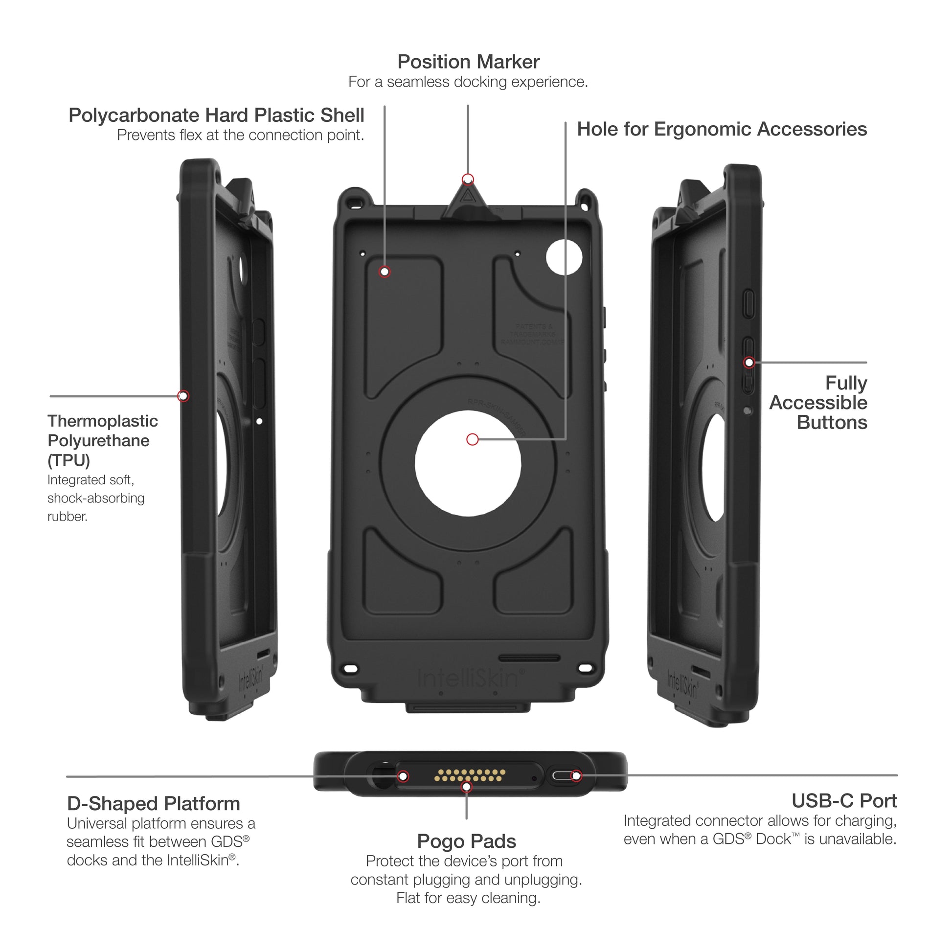 IntelliSkin® Next Gen for Samsung Tab A9 (RAM-GDS-SKIN-SAM95-NG)