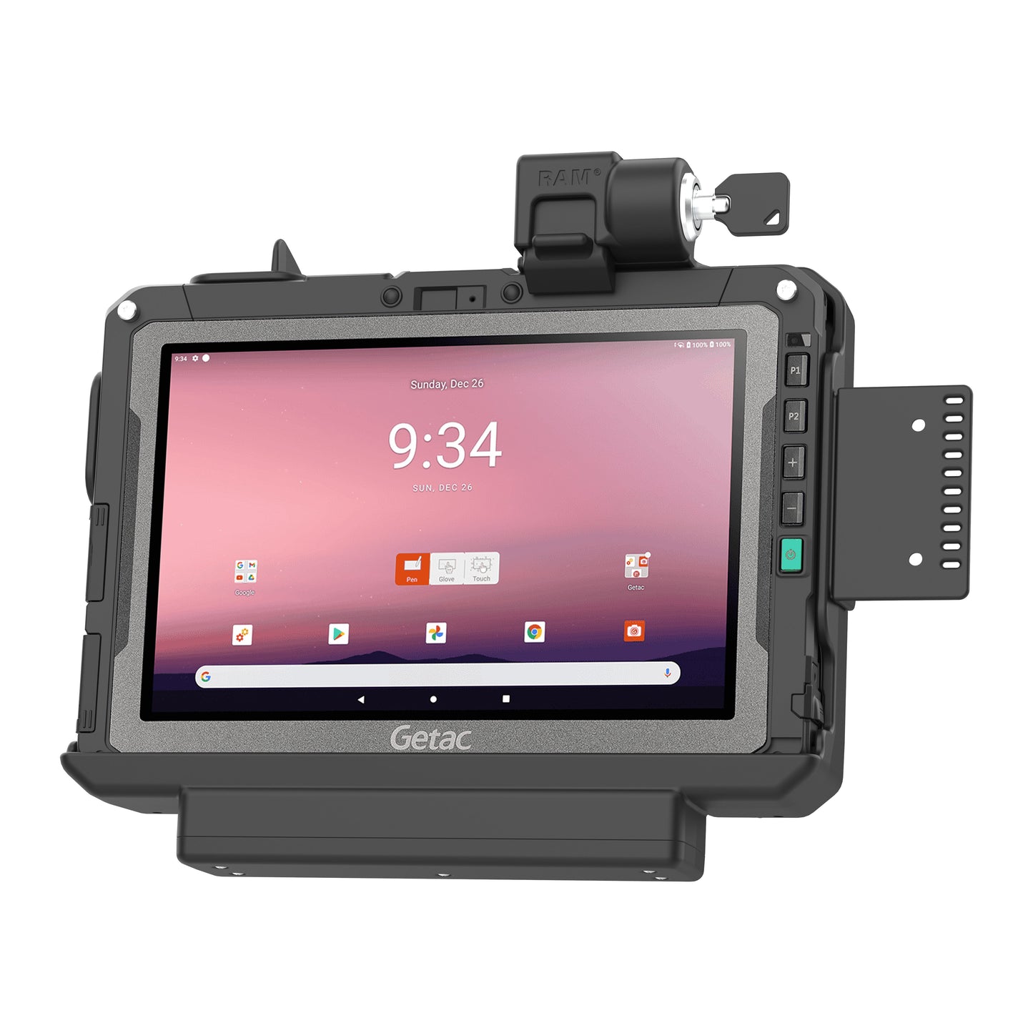 RAM® Form-Fit Locking Holder for Getac ZX10 (RAM-HOL-GE4KLU)