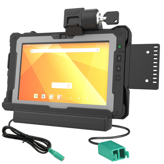 RAM® Locking Power + Dual USB Data Dock for Getac ZX80 (RAM-HOL-GE5PD2KLU)