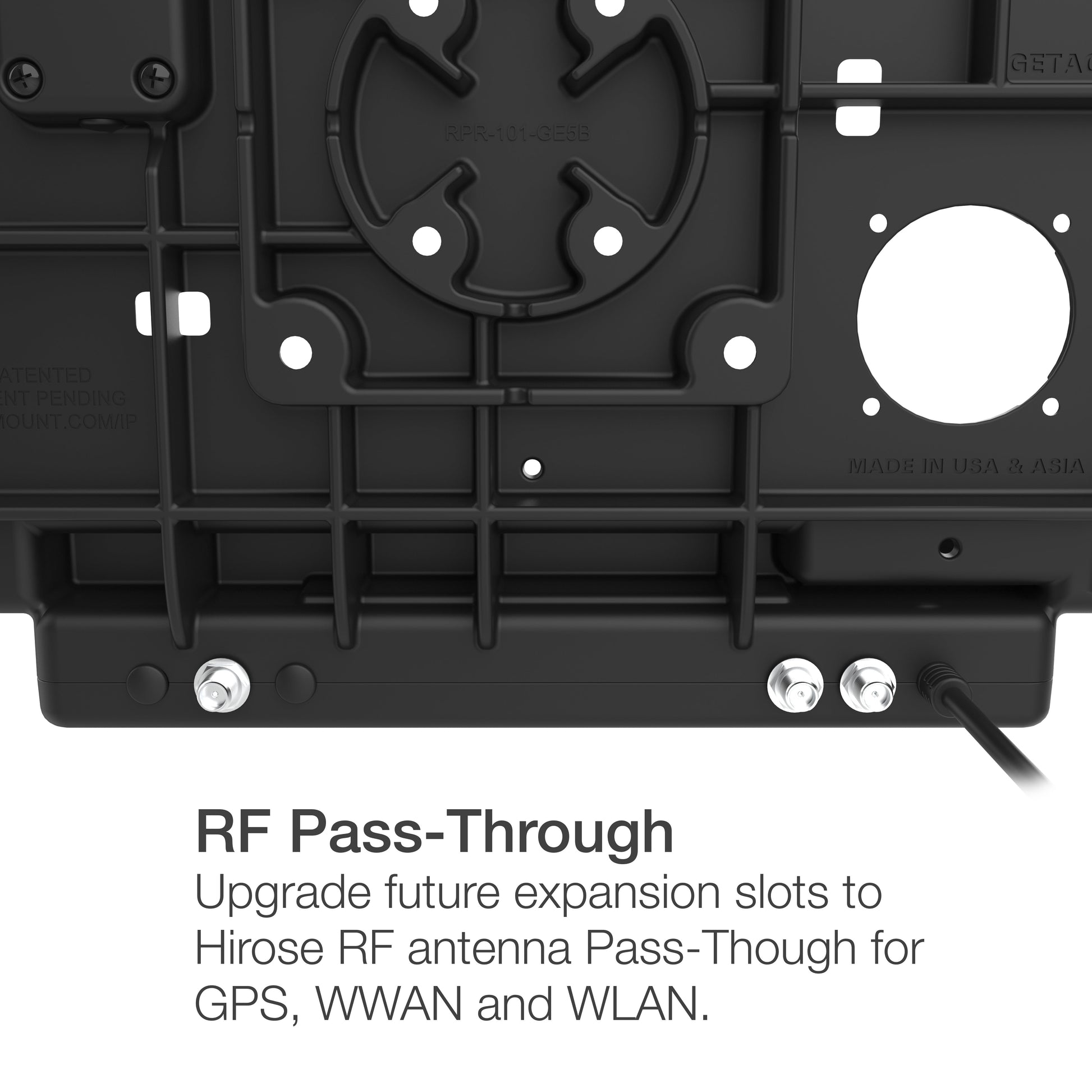 RAM® Locking Power + Data Dock for Getac ZX80 (RAM-HOL-GE5PDKLU)
