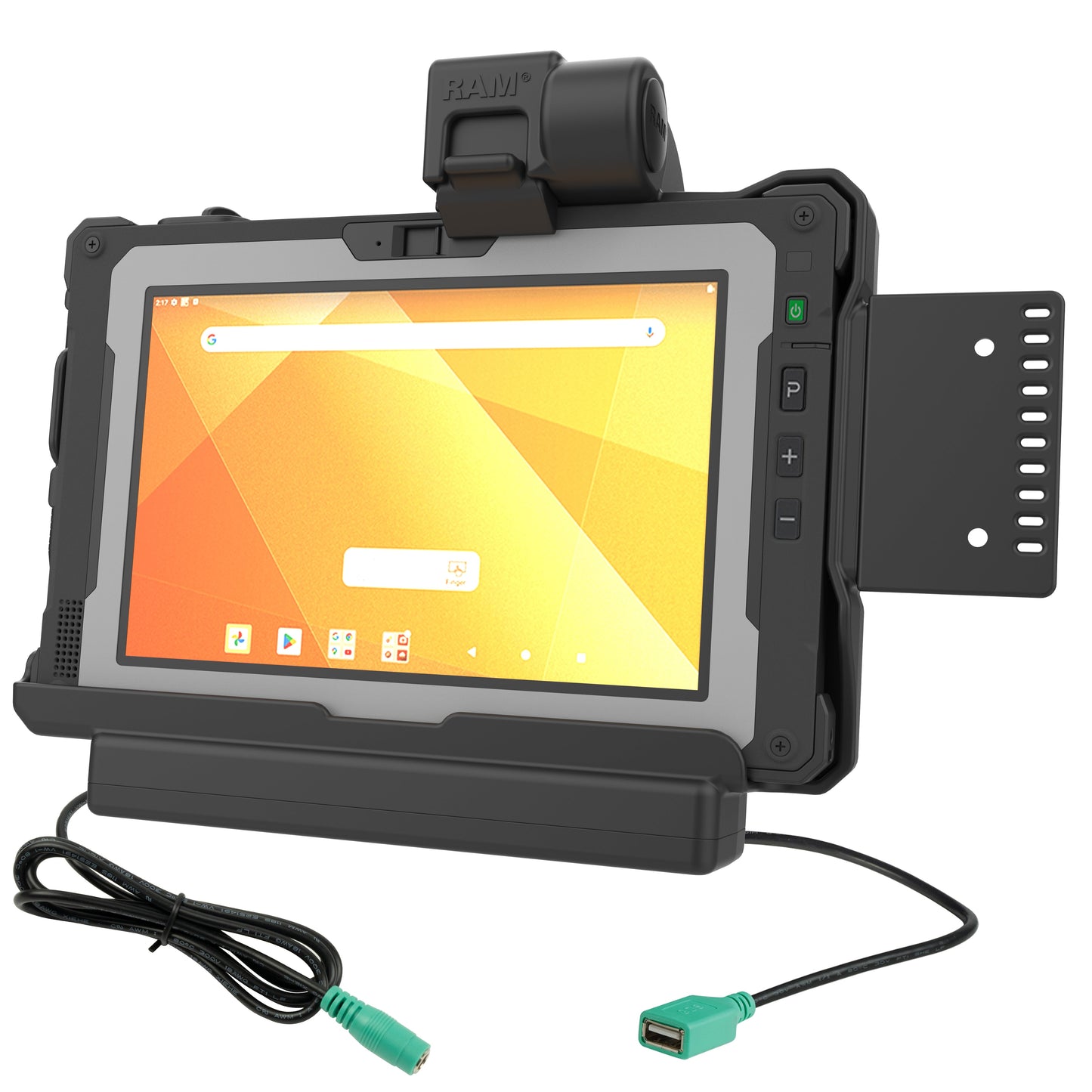 RAM® Power + Data Dock for Getac ZX80 (RAM-HOL-GE5PDU)
