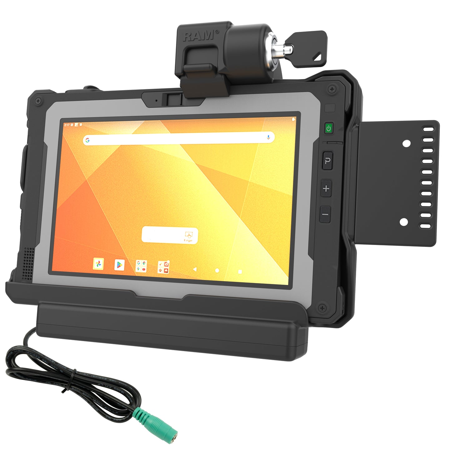 RAM® Form-Fit Locking Powered Dock for Getac ZX80 (RAM-HOL-GE5PKLU)