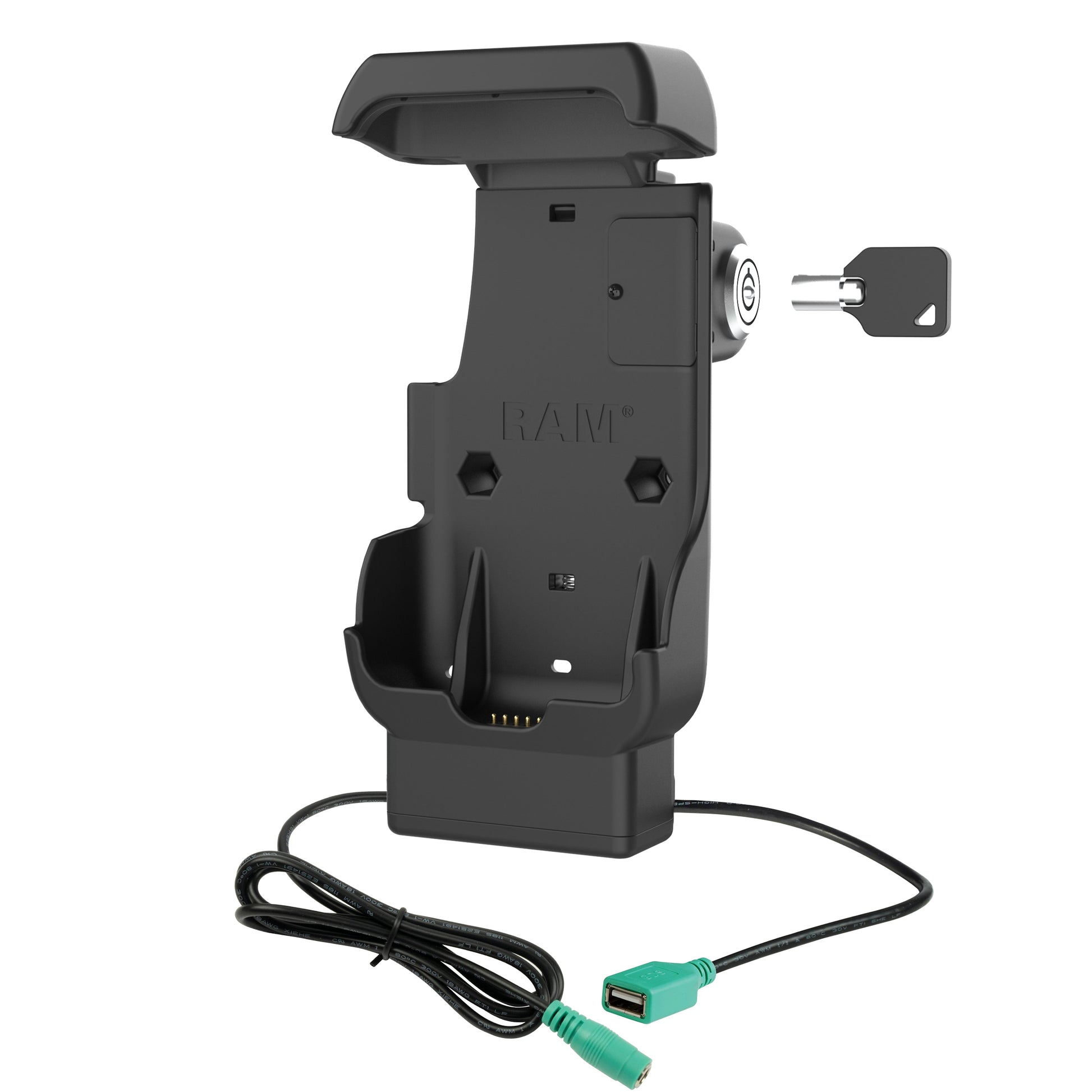 RAM® Locking Powered Dock + USB-A for Honeywell CT40/45/47 (RAM-HOL-HON12PDLU)