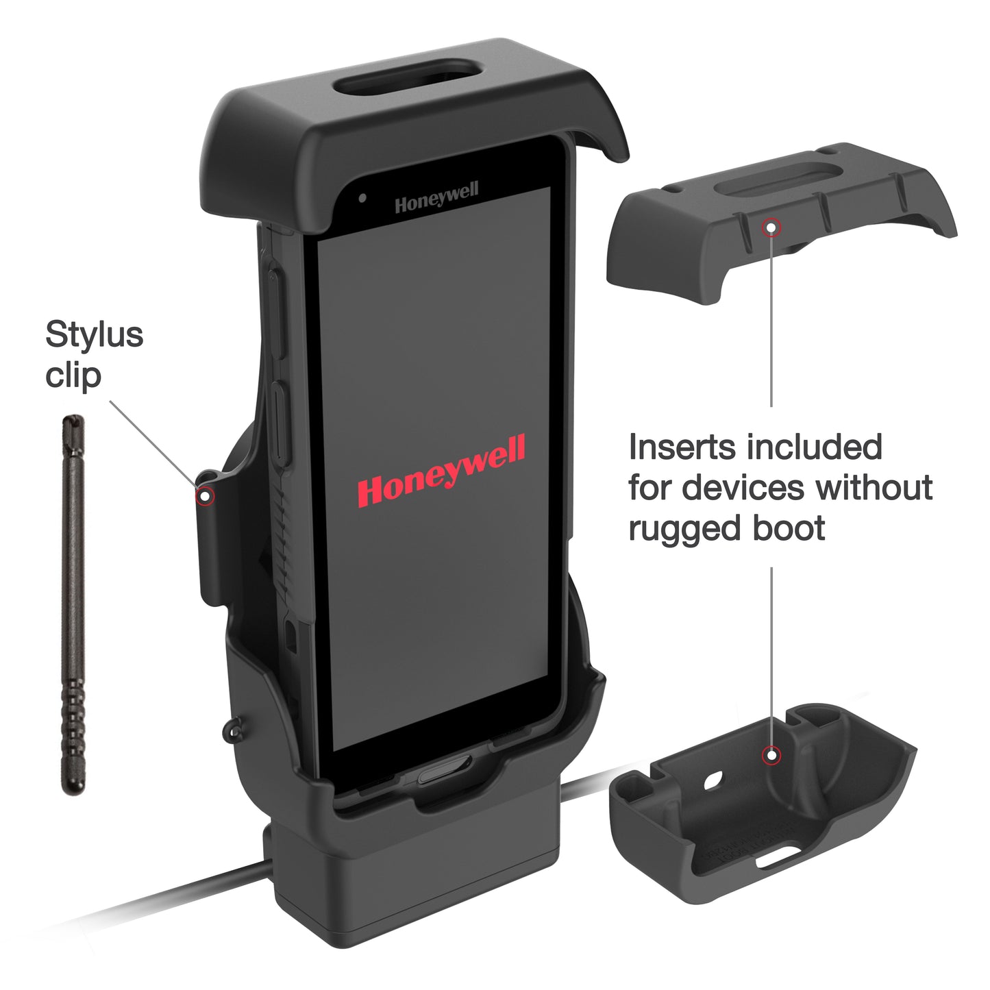 RAM® Locking Powered Dock + USB-A for Honeywell CT40/45/47 (RAM-HOL-HON12PDLU)