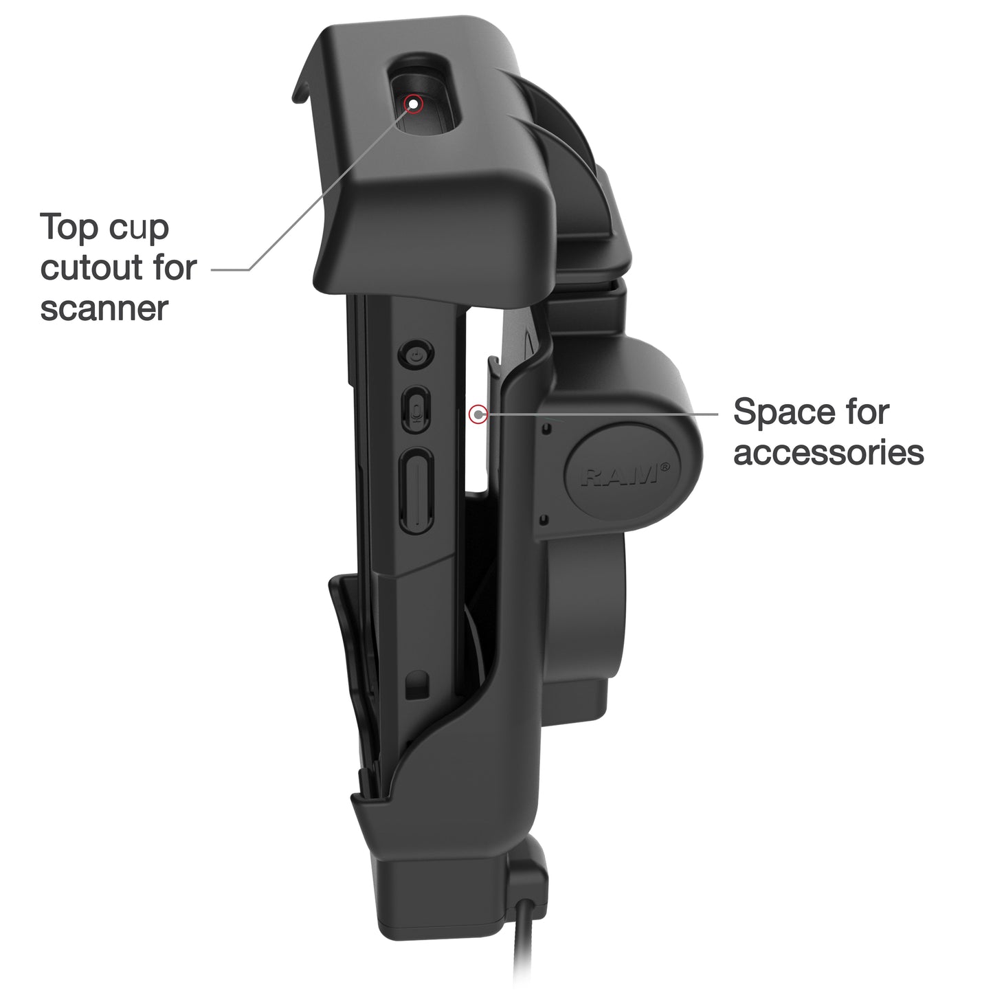 RAM® Powered Dock + USB-A for Honeywell CT40/45/47 (RAM-HOL-HON12PDU)