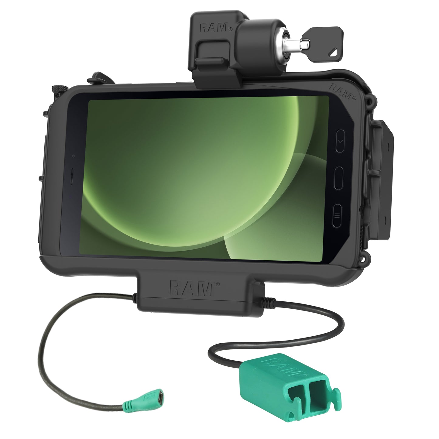 RAM® Locking Modular Power + Dual USB Dock for Tab Active5 & 3 (RAM-HOL-SAM58PD2KLNU)