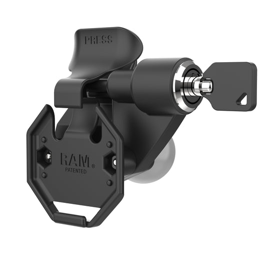 RAM® Right Locking Holder for Tablets with GDS® Uni-Conn™ Button (RAM-HOL-U1LRU)