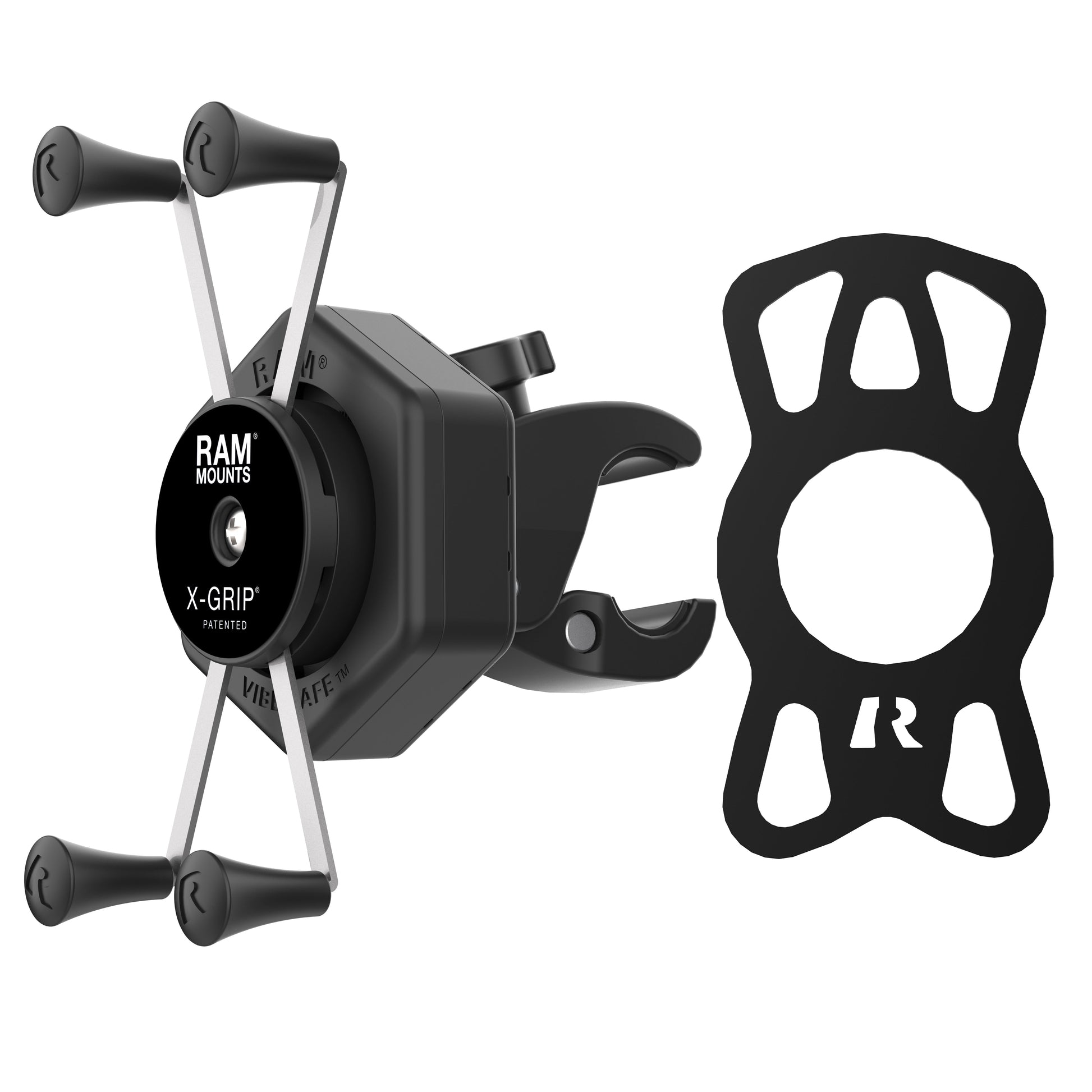RAM® X-Grip® Large Phone Mount with Vibe-Safe™ & Small Tough-Claw™ (RAM-HOL-UN10-462-400)