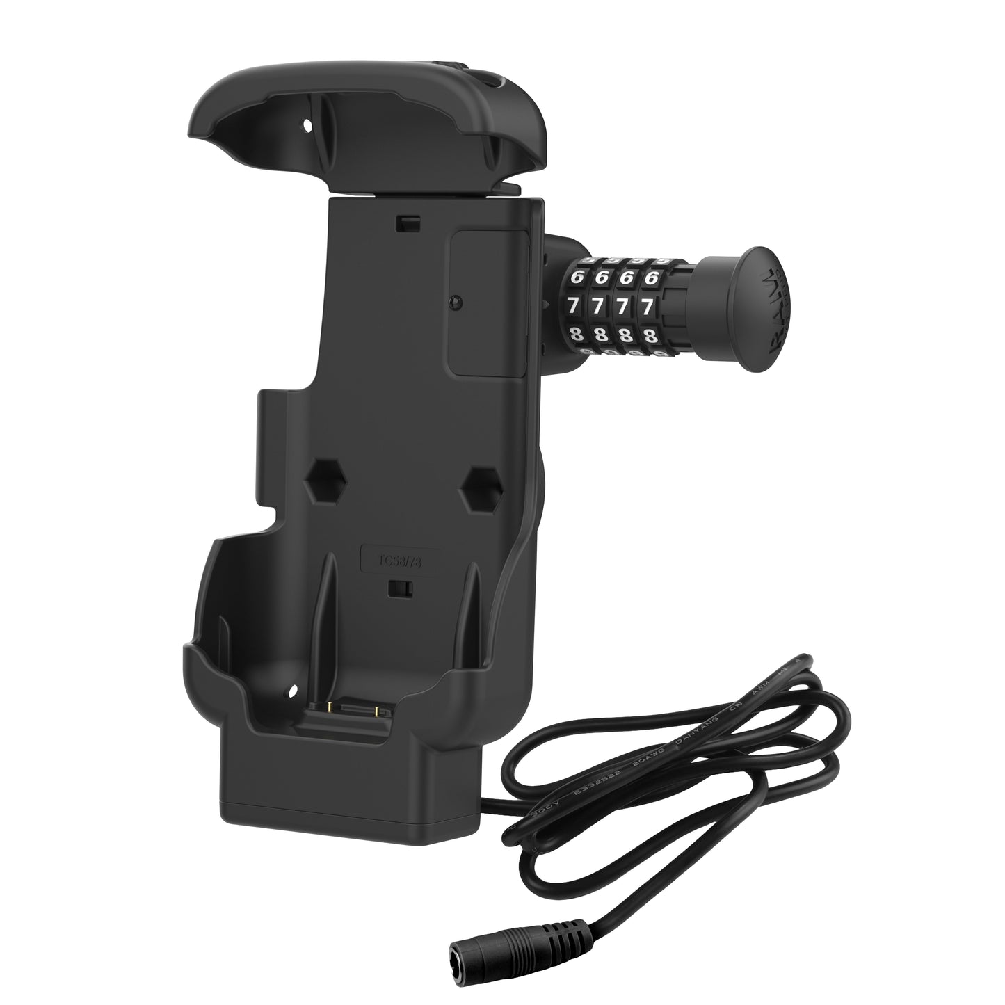 RAM® Combo-Locking Form-Fit Powered Dock for Zebra TC73 & TC78 (RAM-HOL-ZE17CL-1U)