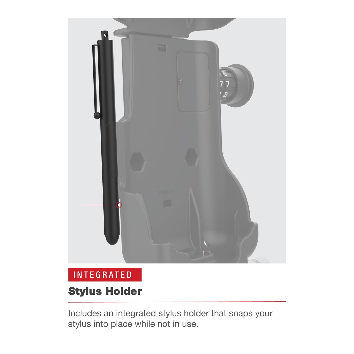 RAM® Combo-Locking Form-Fit Powered Dock for Zebra TC73 & TC78 (RAM-HOL-ZE17CL-1U)