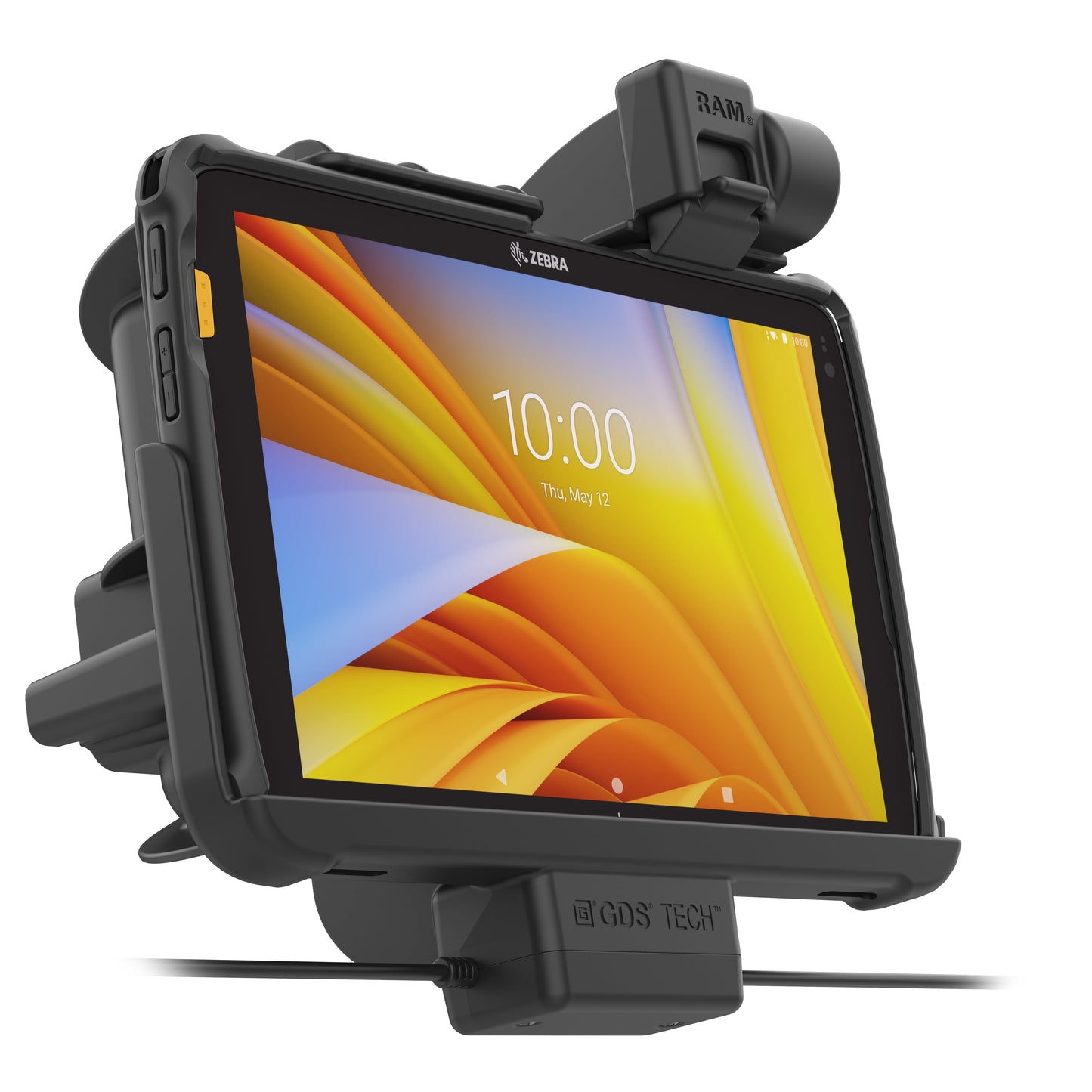 Locking RAM® Tough-Dock™ Power + USB-C & USB-A for Zebra ET4x 10" Tablet (RAM-HOL-ZE21PKL-CAU)