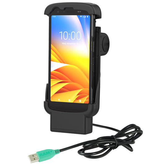 RAM® Form-Fit Powered Dock for Zebra TC22 & TC27 without Boot (RAM-HOL-ZE24P-1U)