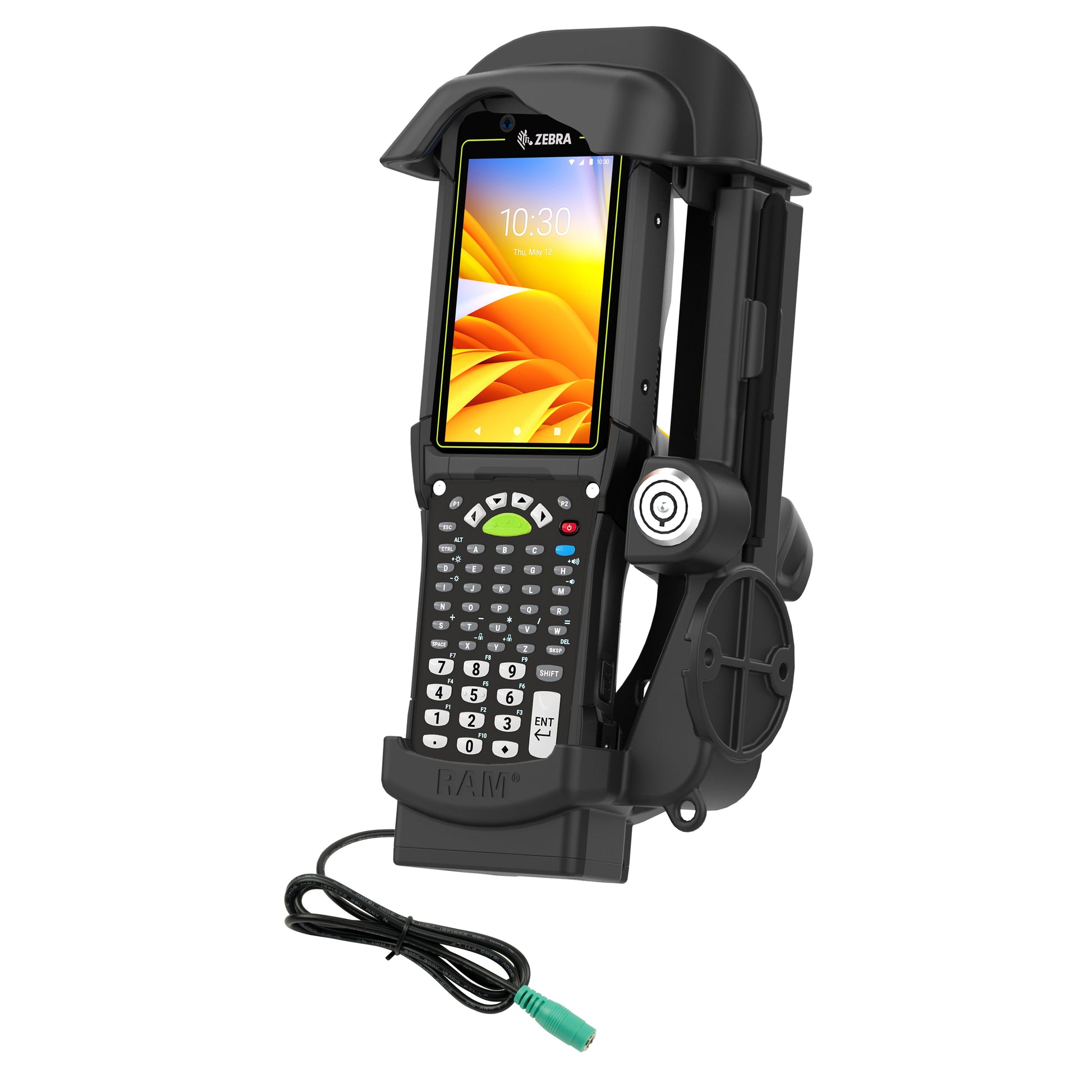 RAM® Locking Powered Dock for Zebra MC9400 & MC9300 (RAM-HOL-ZE32PLU)