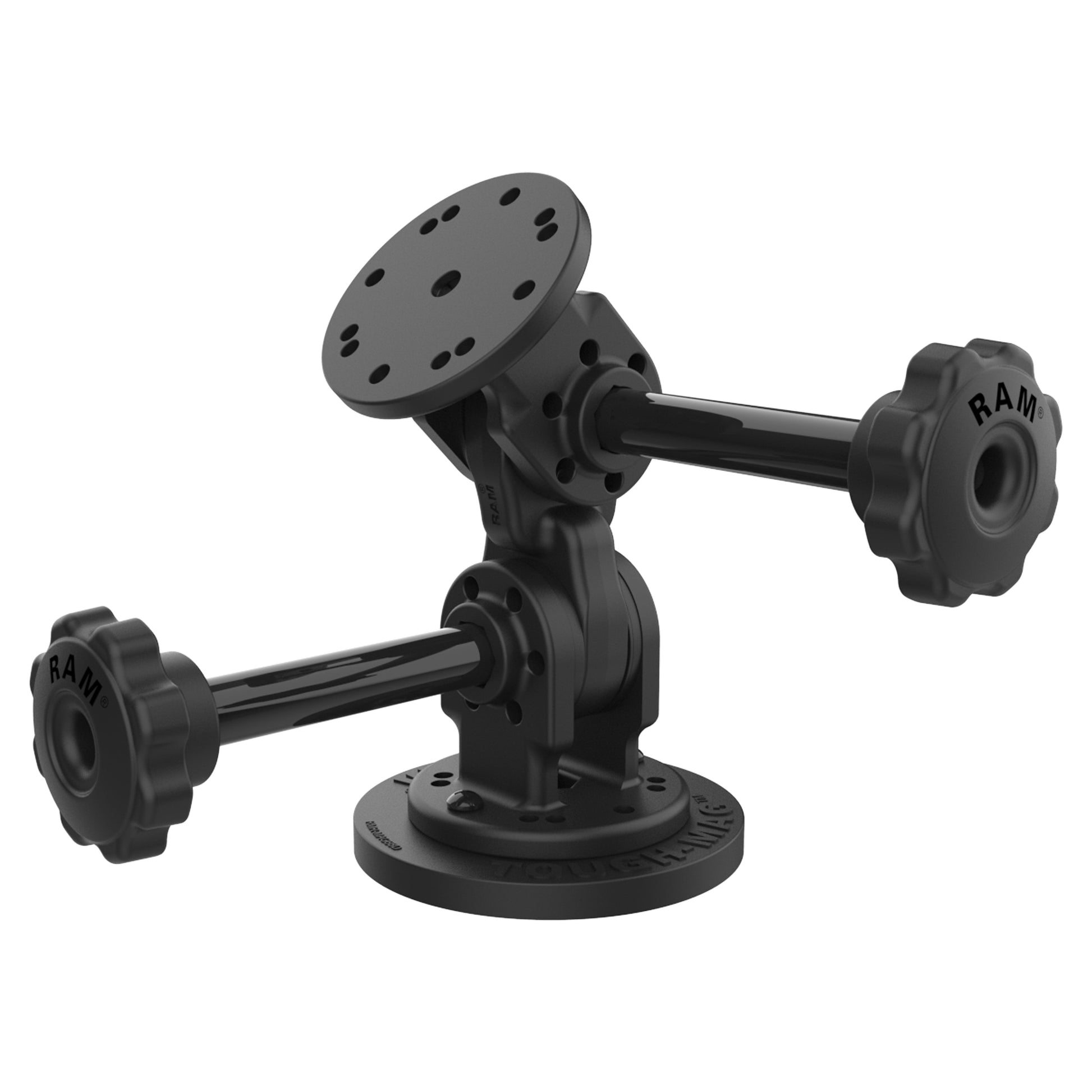 RAM® Dual 90-Degree Pivot Magnetic Mount with Knob (RAP-101-PV4-2P-MAG88U)