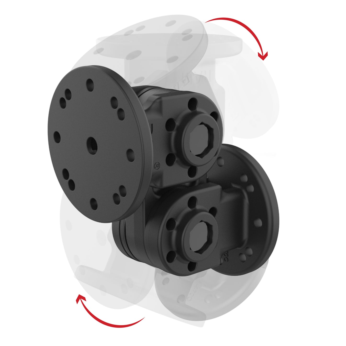 RAM® Dual Straight Pivot Mount (RAP-101-PV4-2S-NKU)