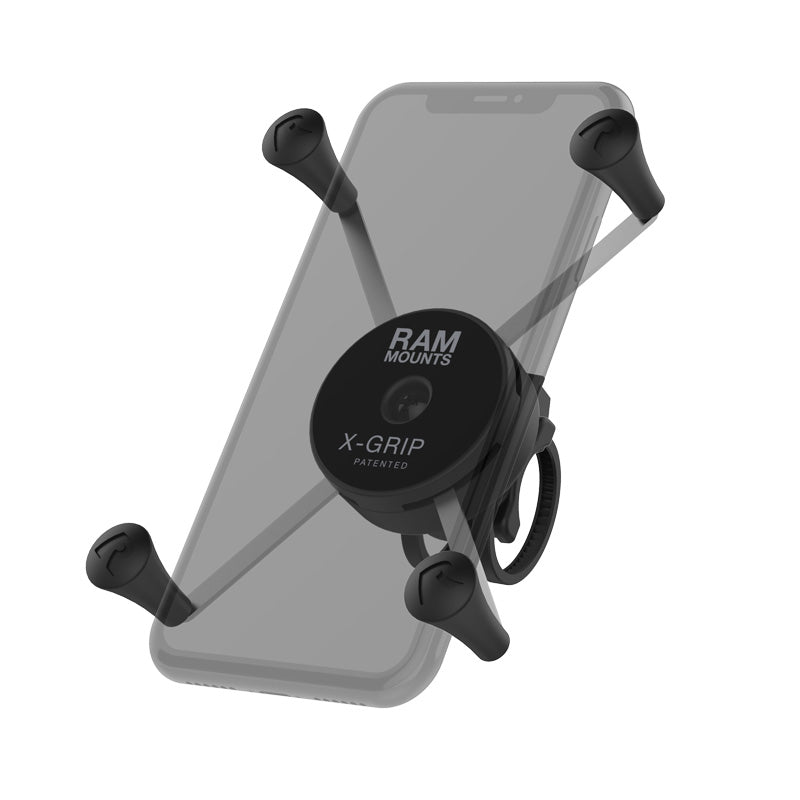 RAM® X-Grip® Large Phone Mount with Low-Profile Zip Tie Handlebar Base (RAP-460Z-UN10U)