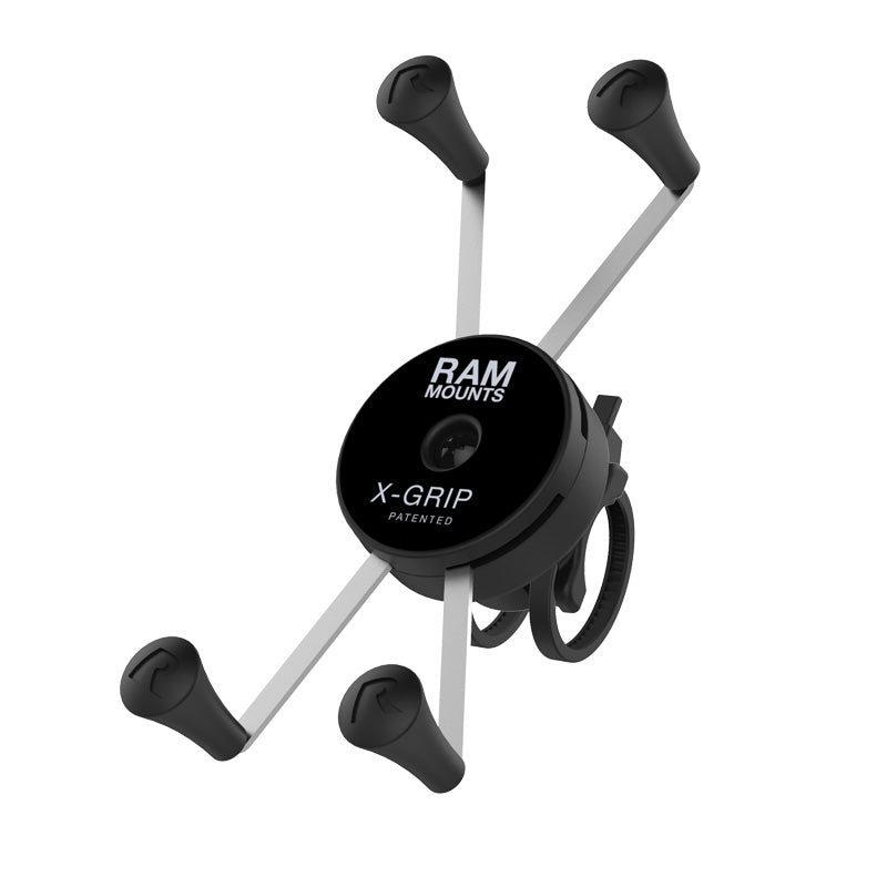 RAM® X-Grip® Large Phone Mount with Low-Profile Zip Tie Handlebar Base (RAP-460Z-UN10U)